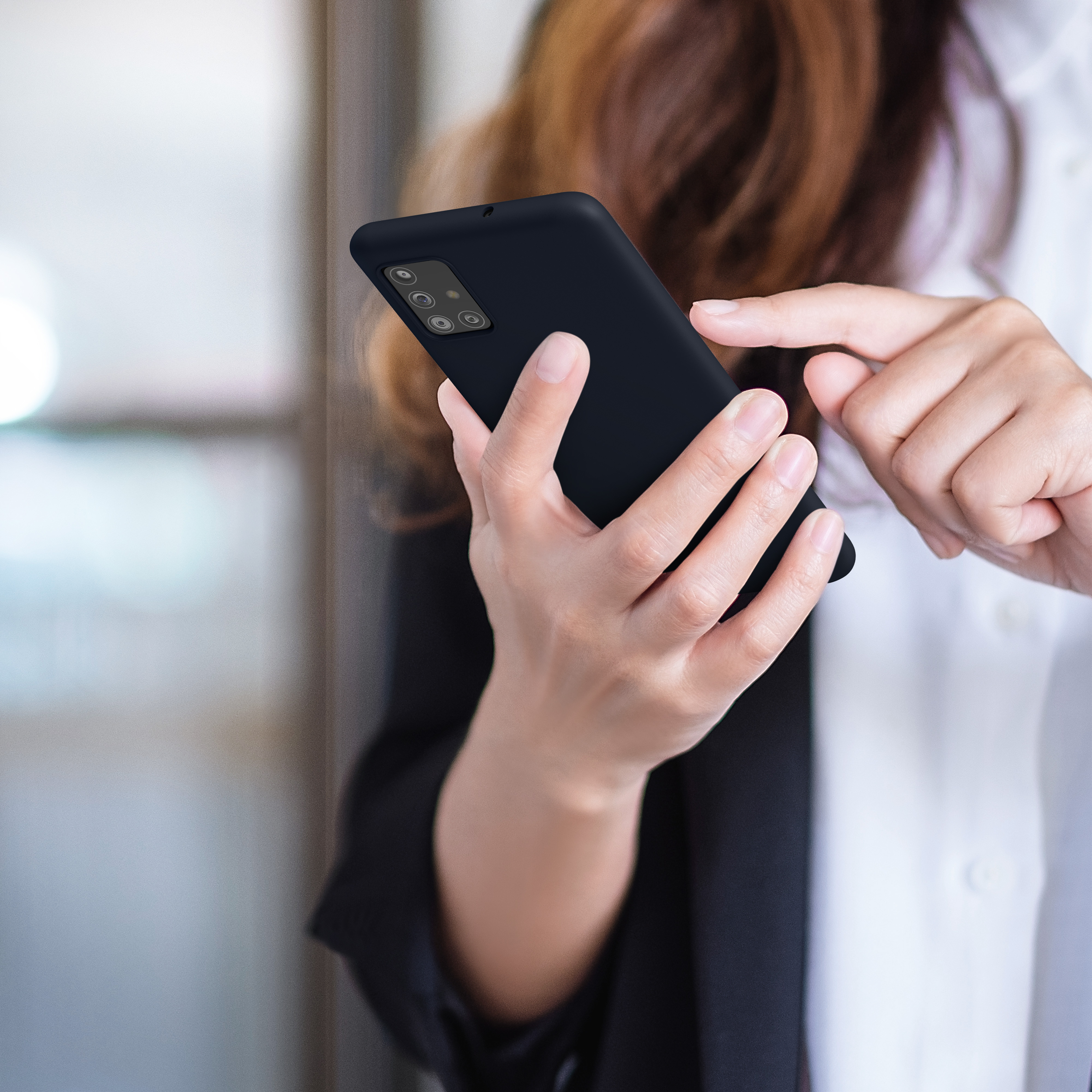 Kryt na mobil Samsung Galaxy A51 kwmobile TPU Tmavě modrá