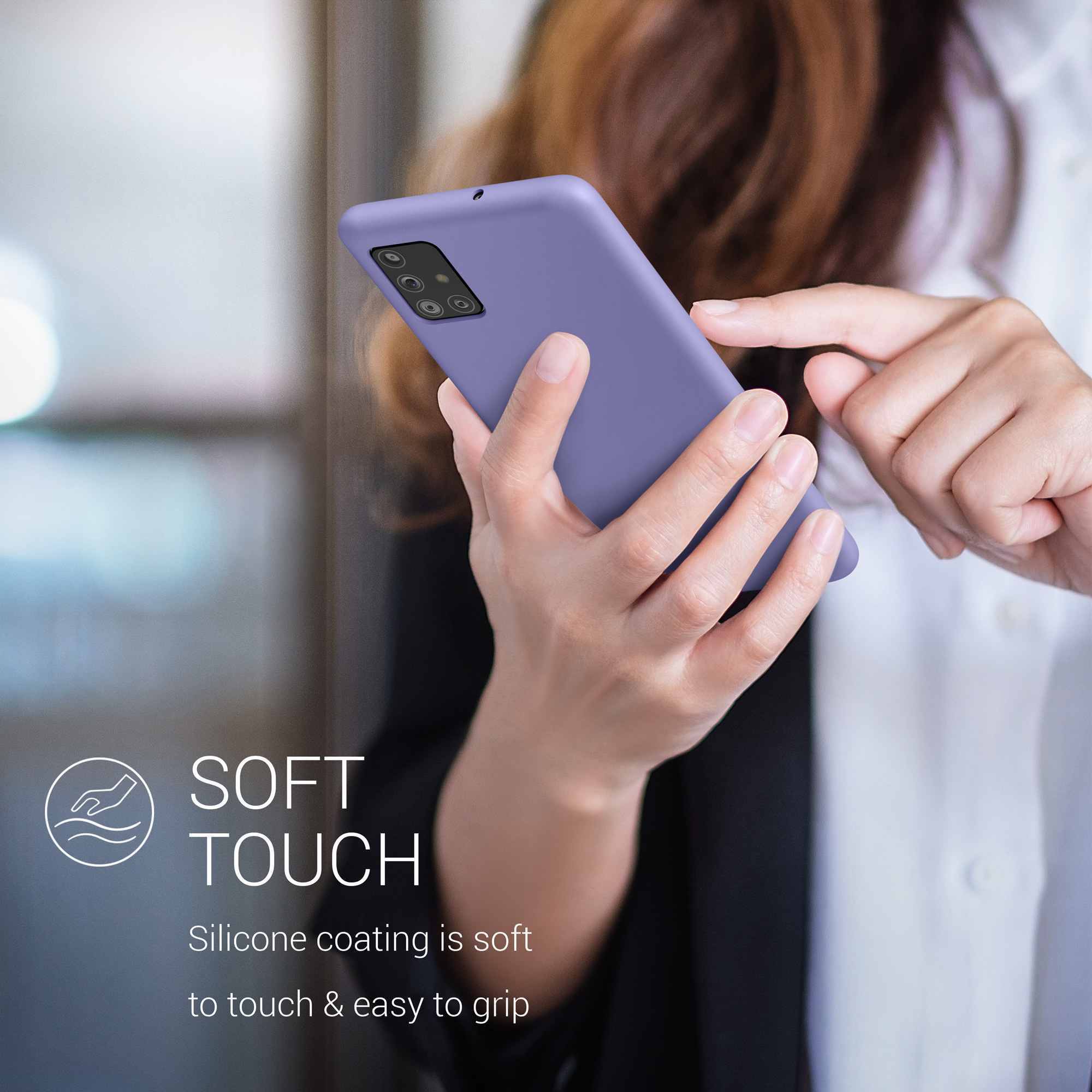 Kryt na mobil Samsung Galaxy A51 kwmobile TPU Levandulová