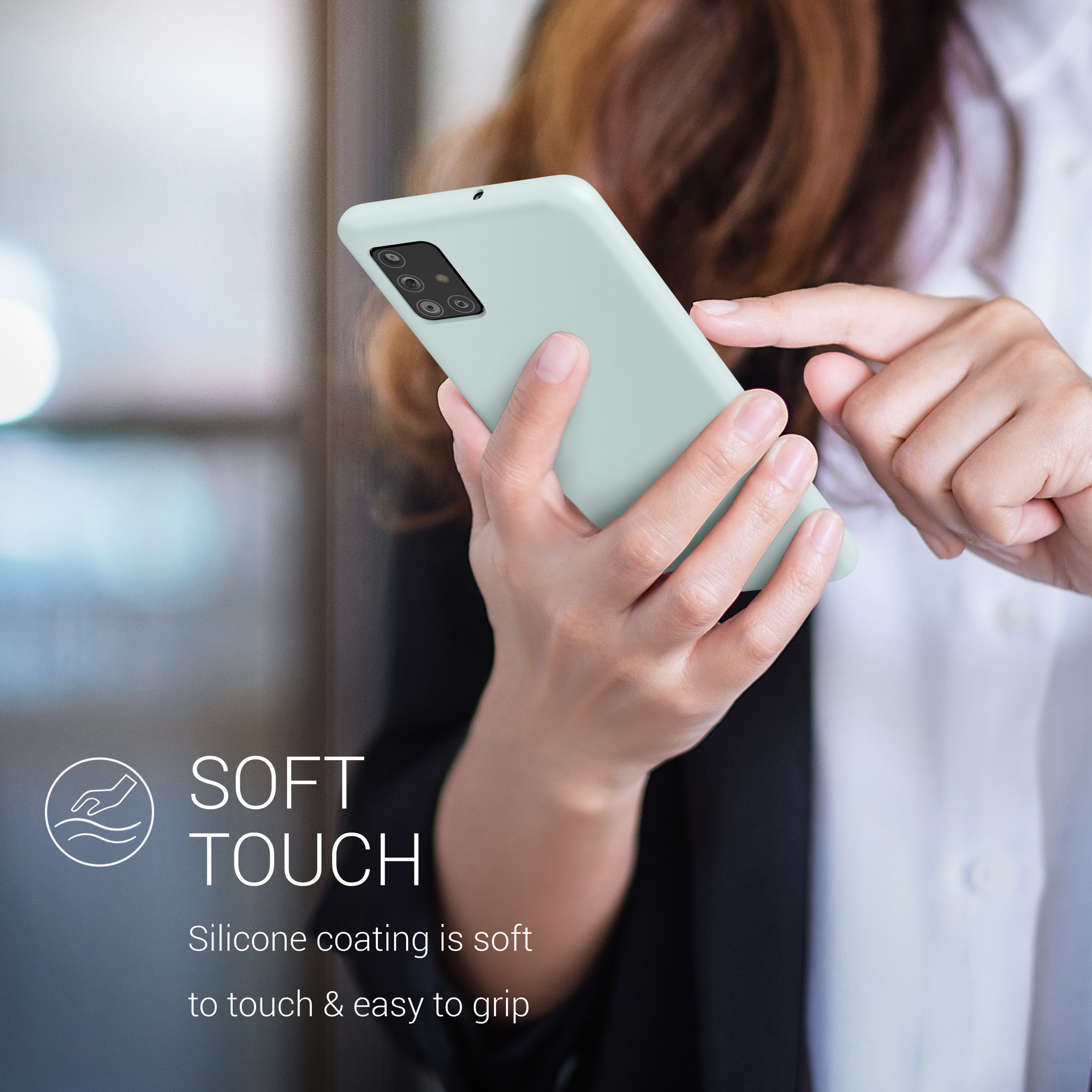 Kryt na mobil Samsung Galaxy A51 kwmobile TPU Chladná mátová