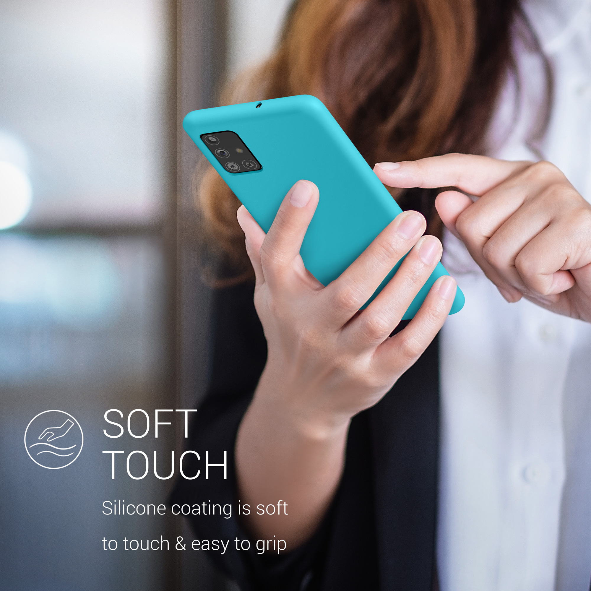 Kryt na mobil Samsung Galaxy A51 kwmobile TPU Chladný ledovec