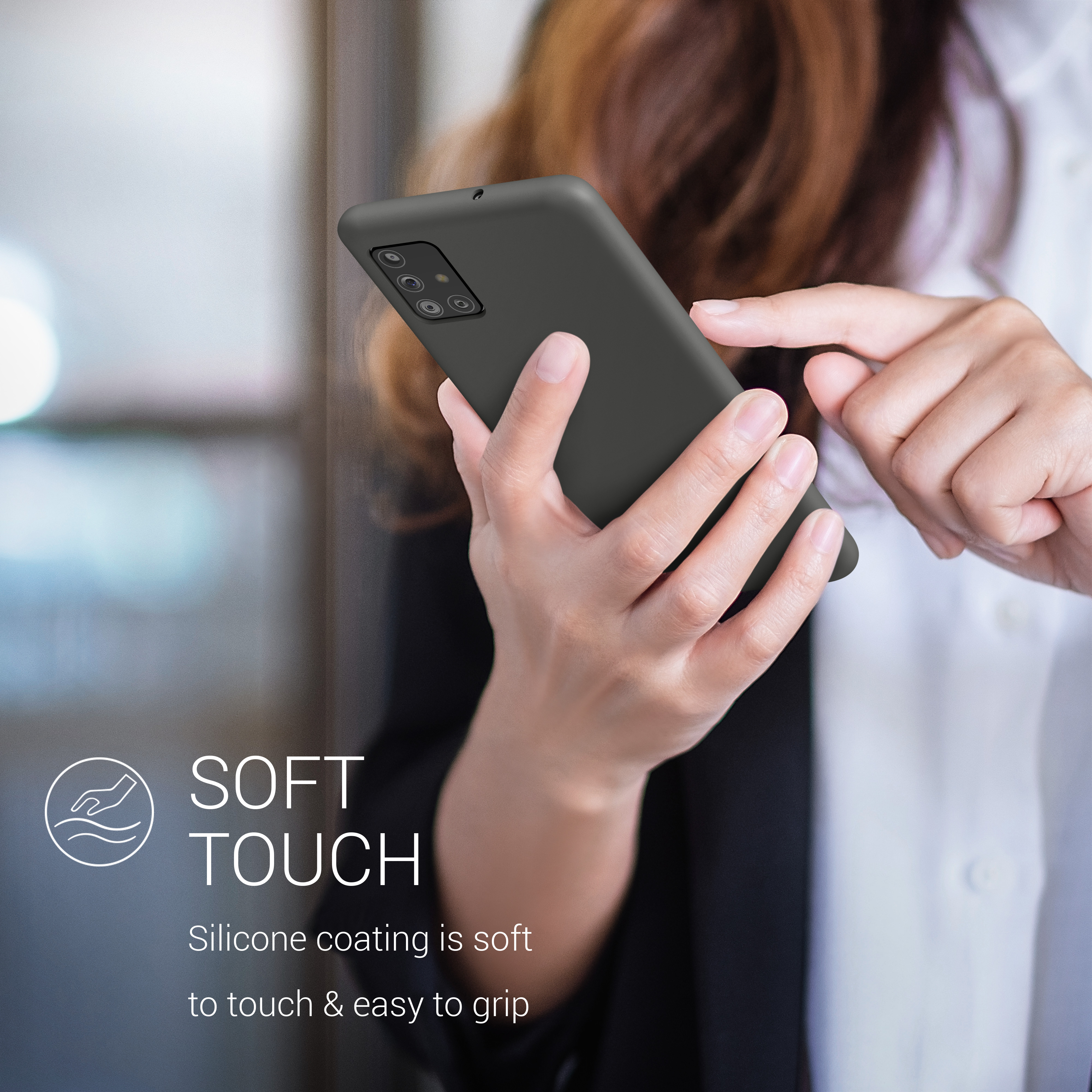 Kryt na mobil Samsung Galaxy A51 kwmobile TPU Matná černá