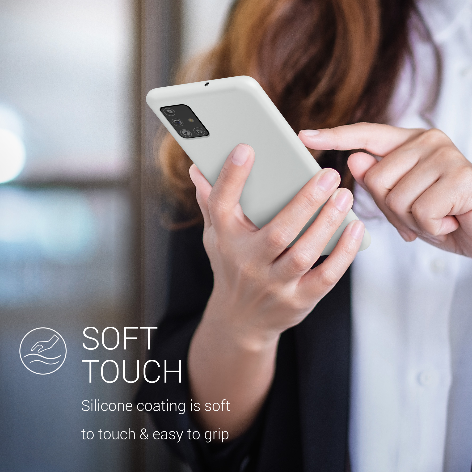 Kryt na mobil Samsung Galaxy A51 kwmobile TPU Matná bílá