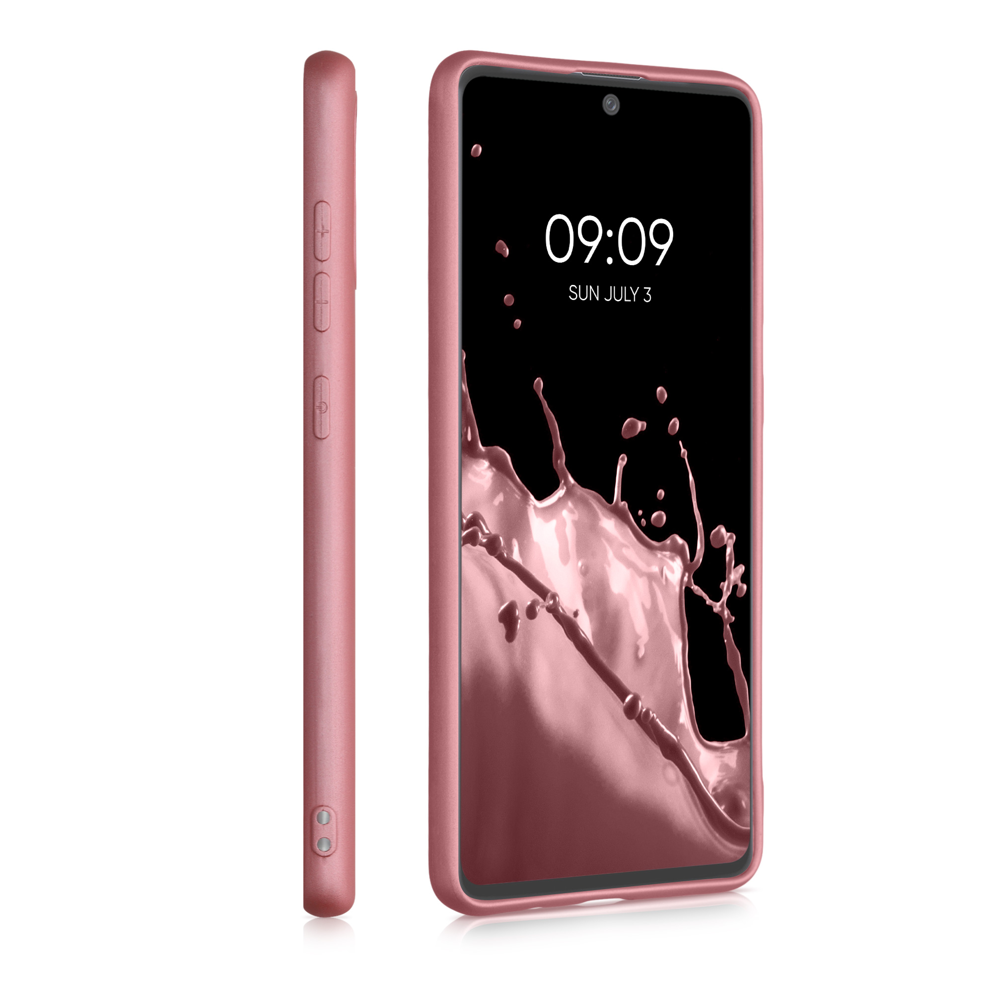 Metalický kryt na mobil Samsung Galaxy A71 kwmobile metalicky rose gold