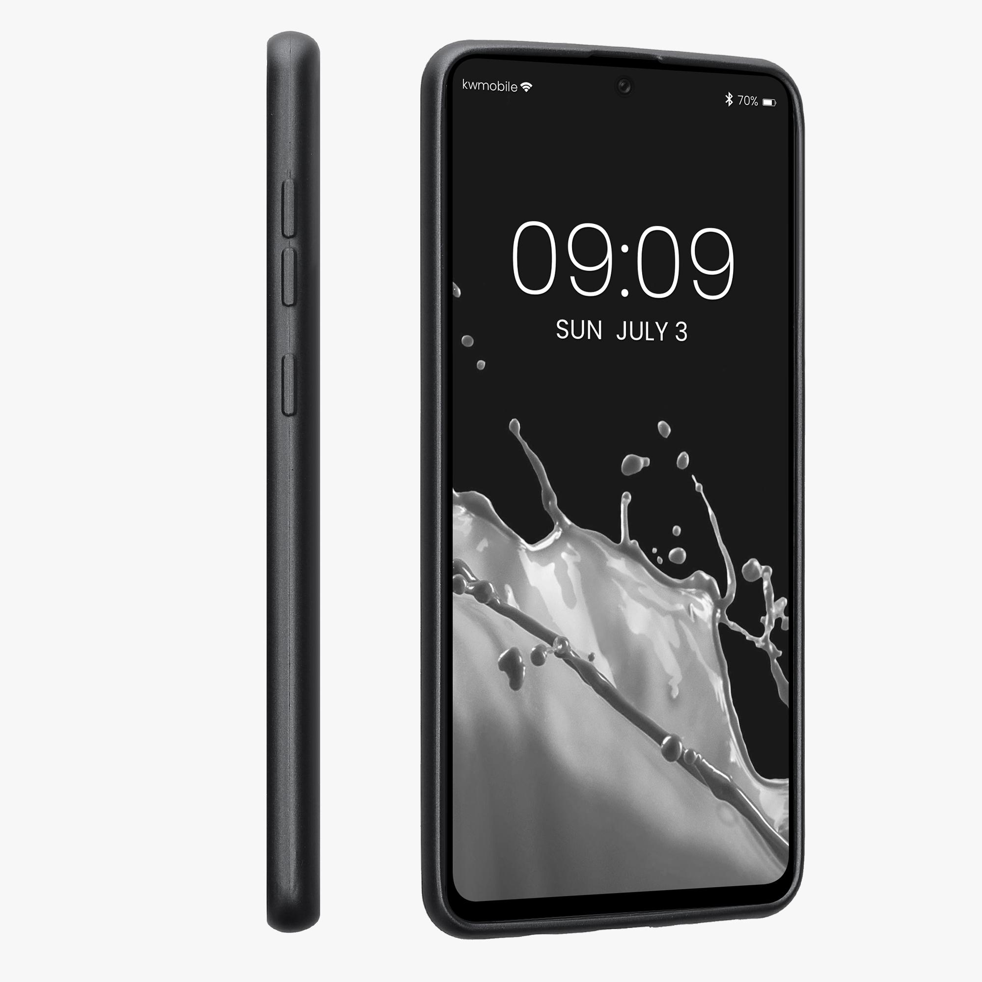 Metalický kryt na mobil Samsung Galaxy A71 kwmobile metalicky šedý
