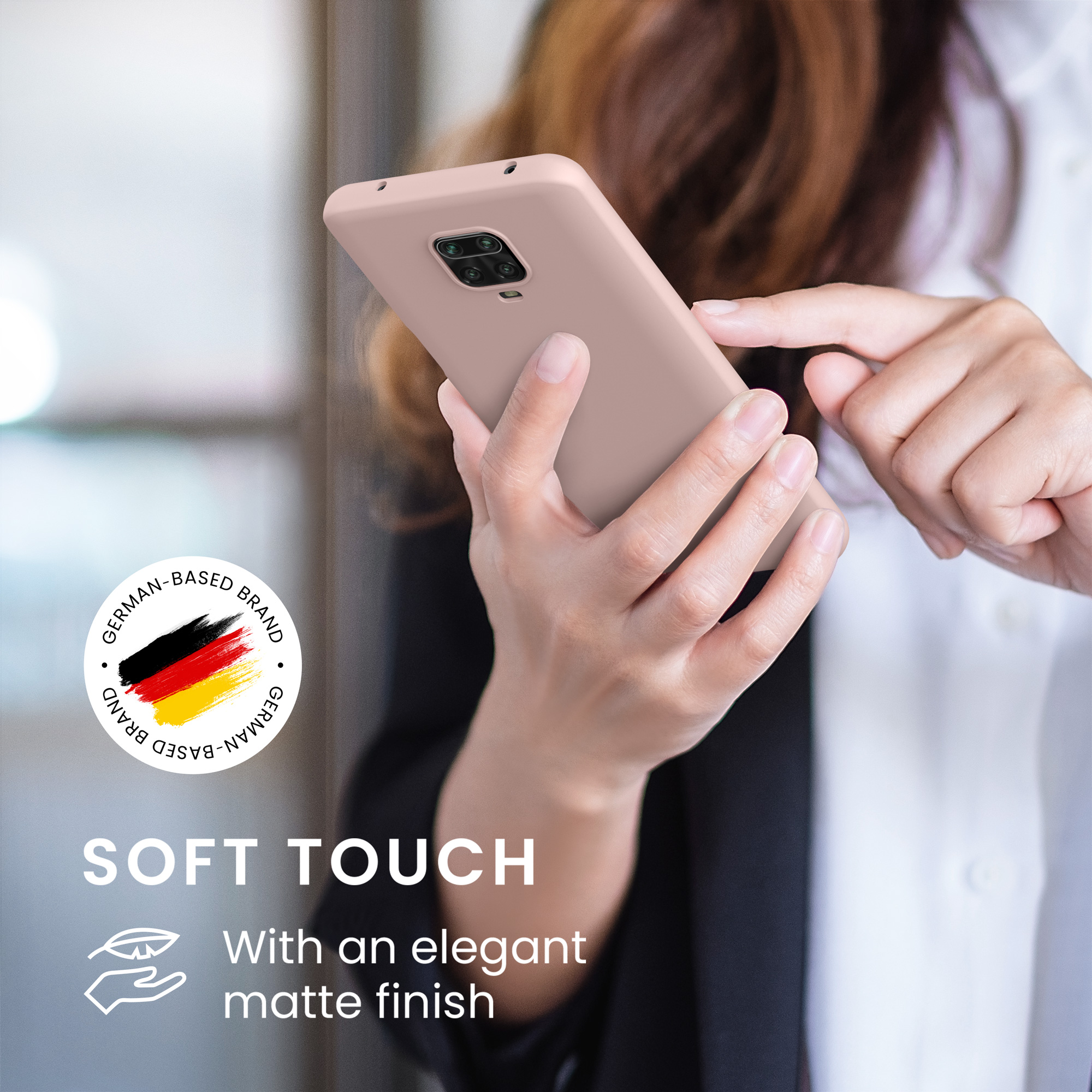 TPU kryt kwmobile pro Xiaomi Redmi Note 9S / 9 Pro / 9 Pro Max - kokosová