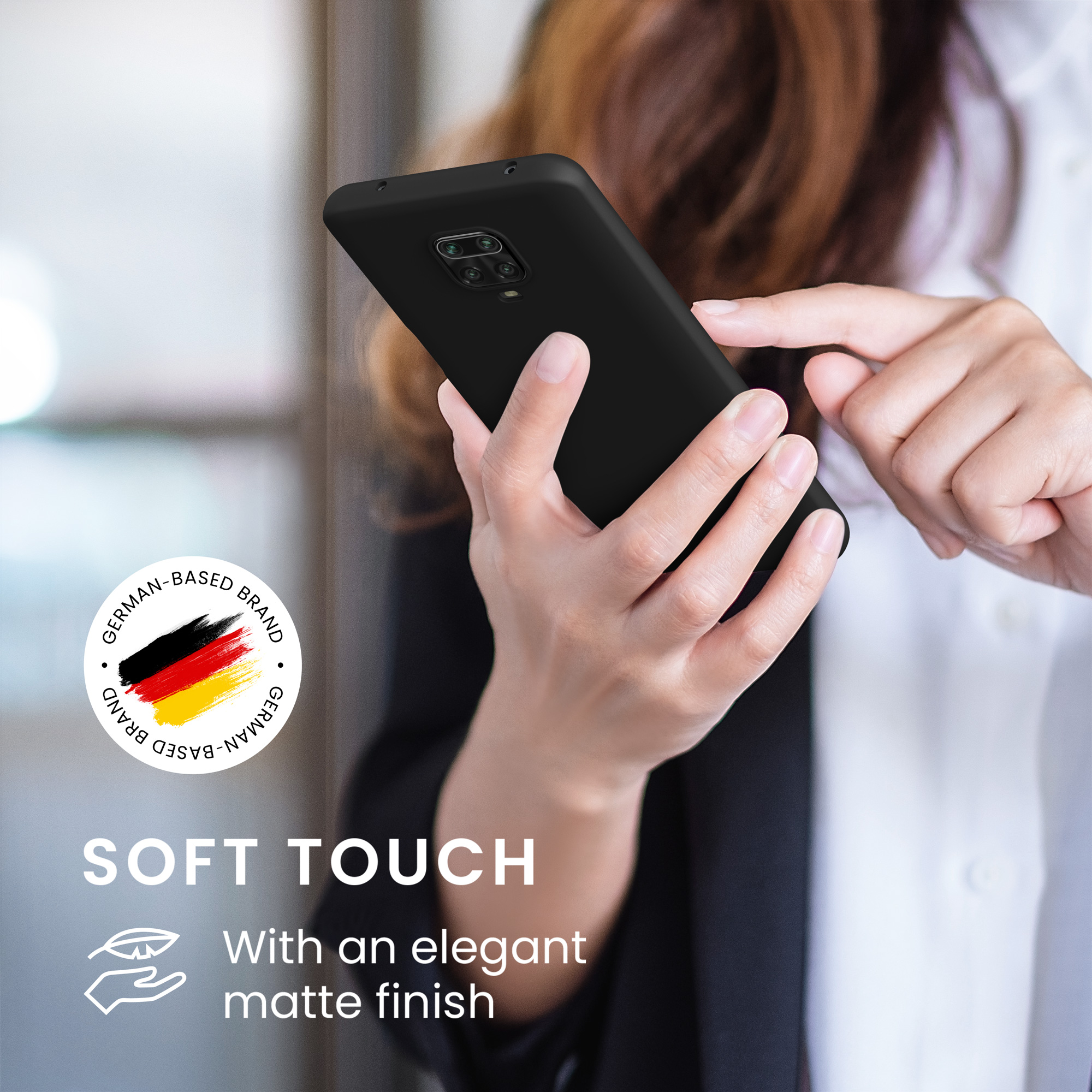 Pouzdro pro Xiaomi Redmi Note 9S / 9 Pro / 9 Pro Max kwmobile TPU - matná černá