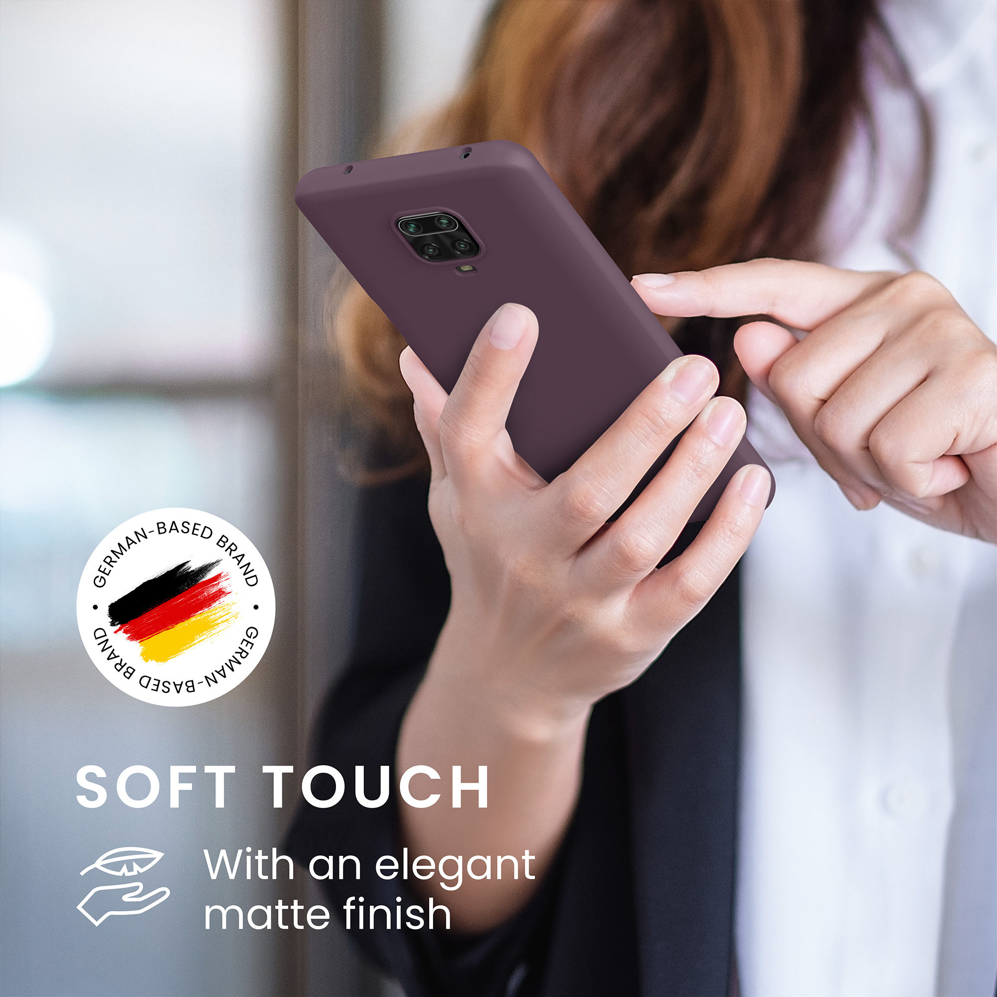 TPU kryt kwmobile pro Xiaomi Redmi Note 9S / 9 Pro / 9 Pro Max - světle fialová