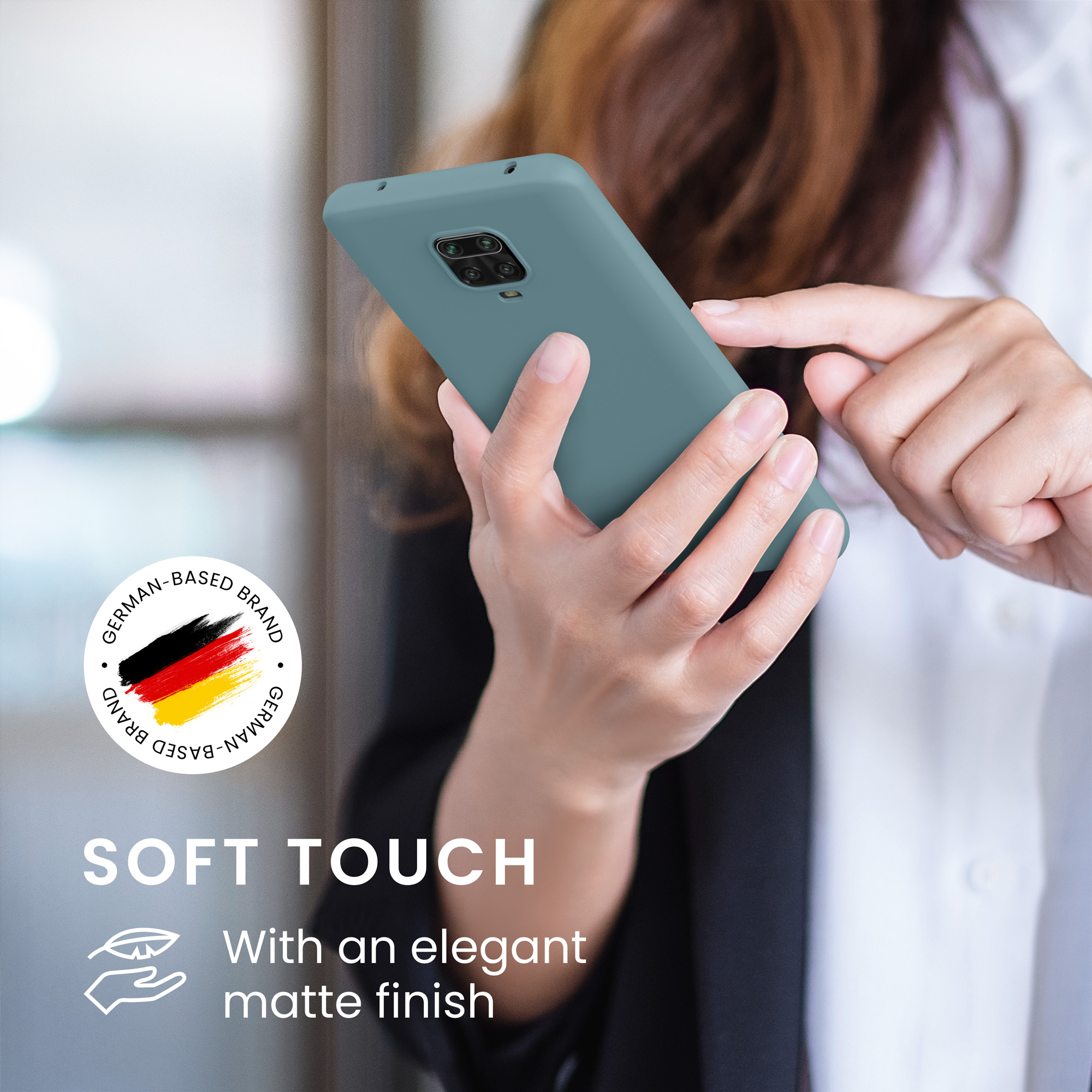TPU kryt kwmobile pro Xiaomi Redmi Note 9S / 9 Pro / 9 Pro Max - šedobéžová