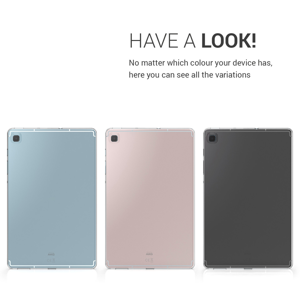 Zadní obal na tablet Galaxy Tab S6 Lite (2024/2022/2020) kwmobile transparentní