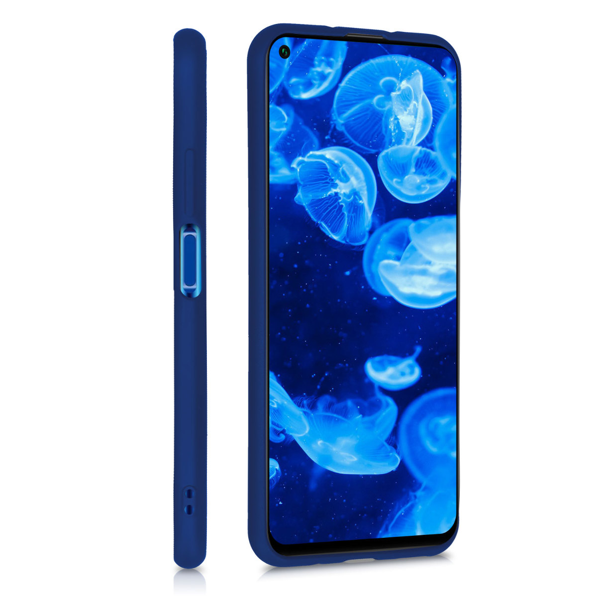 Kryt kwmobile pro Huawei Nova 5T, metalicky modrá
