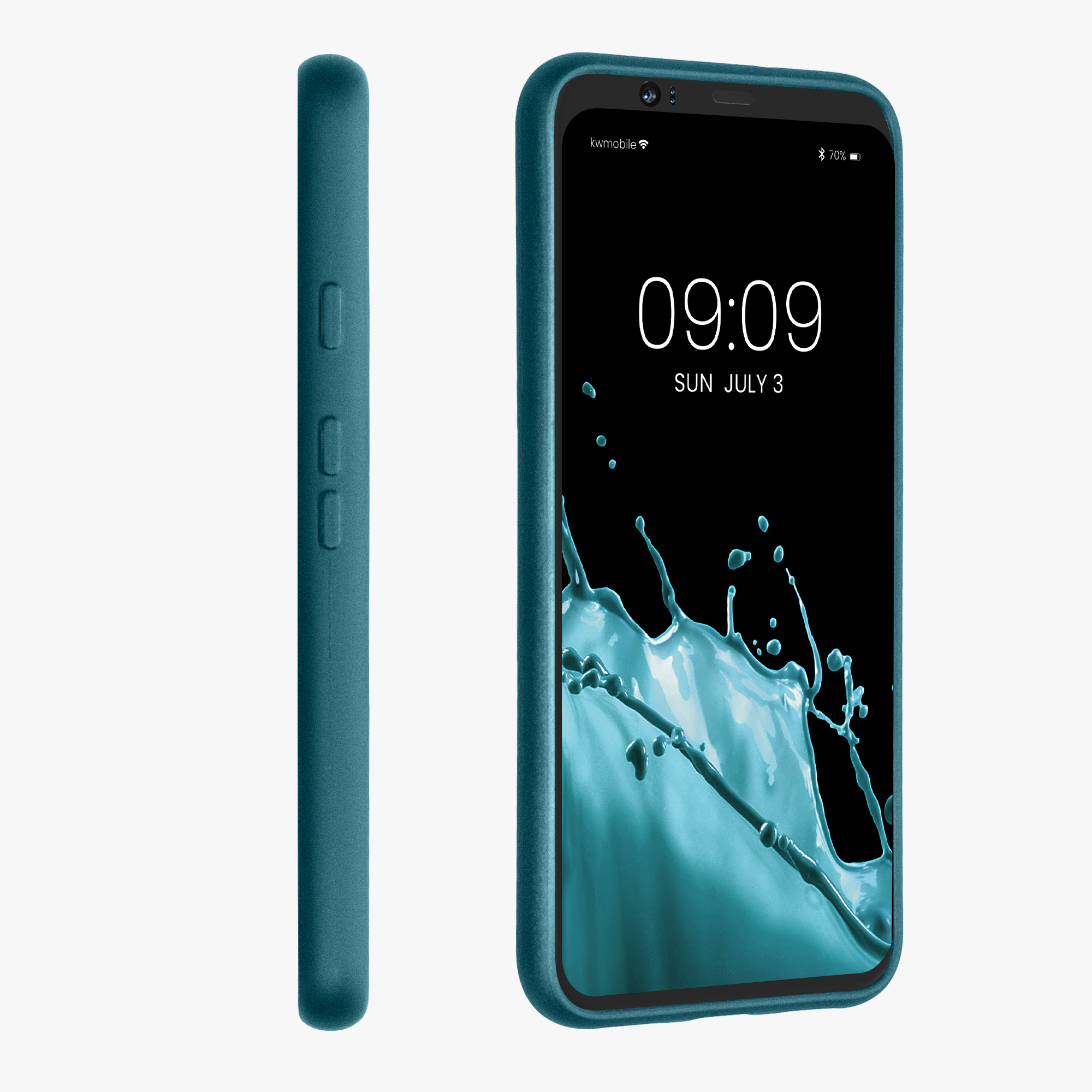 Zadní kryt kwmobile pro Google Pixel 4 - metalická karibská modrá