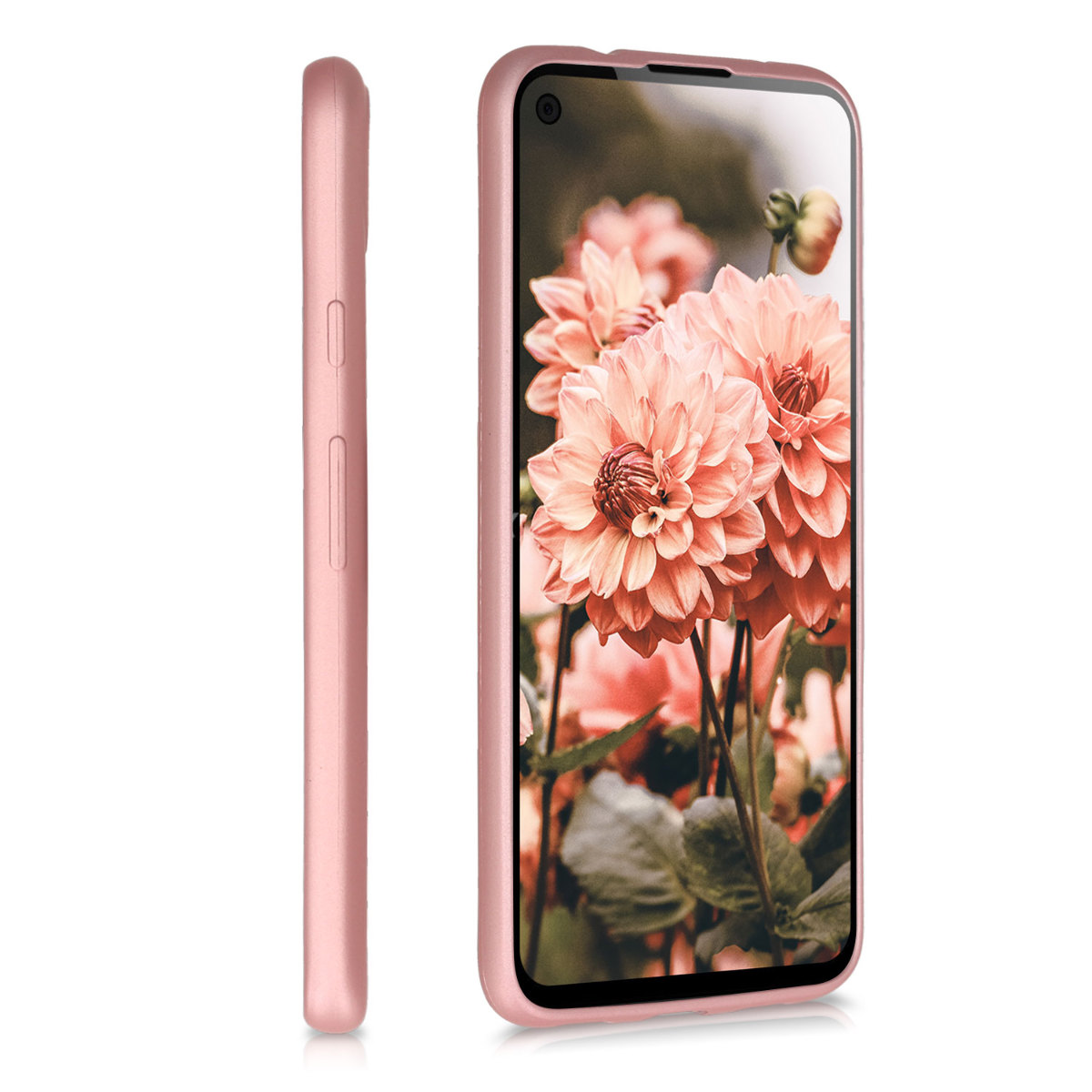 Zadní kryt kwmobile pro Google Pixel 4a - metalická růžově zlatá