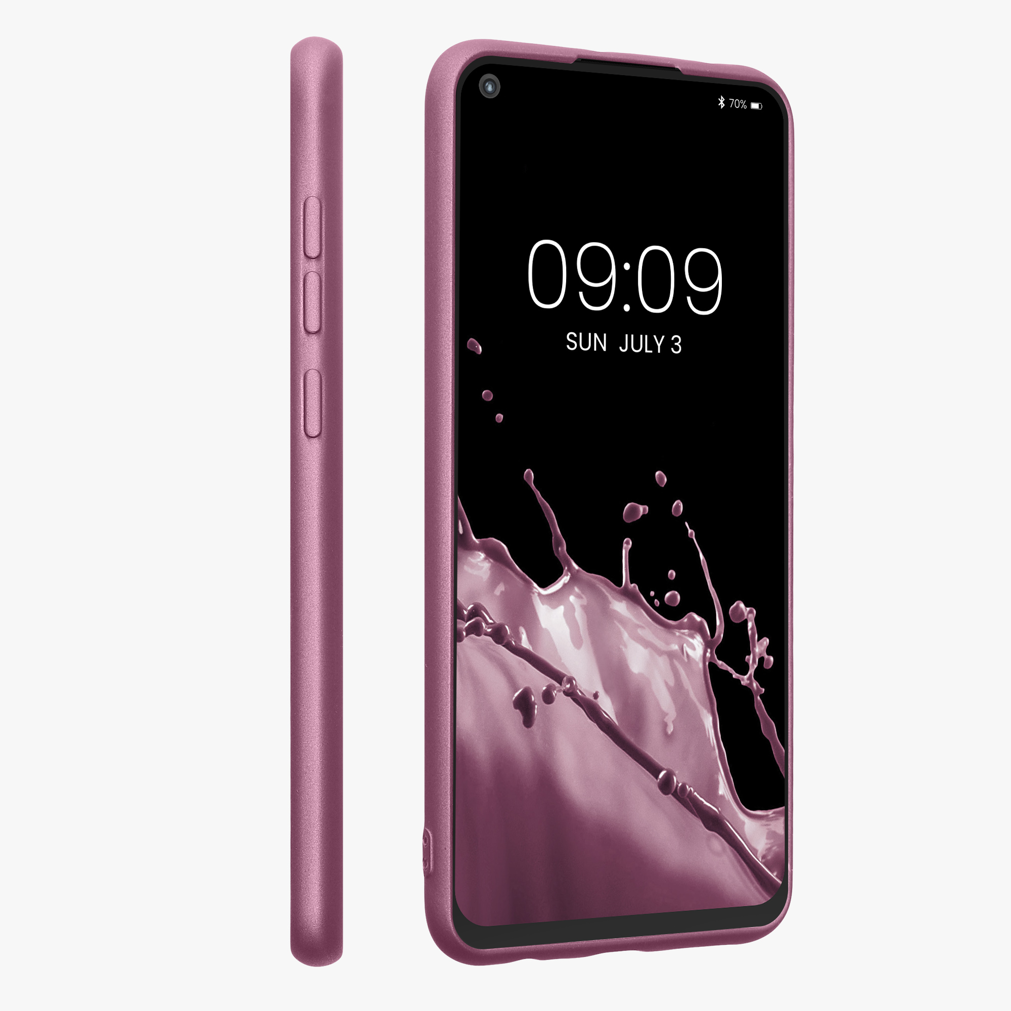 Metalický TPU kryt kwmobile pro Xiaomi Redmi Note 9 - metalická levandulová
