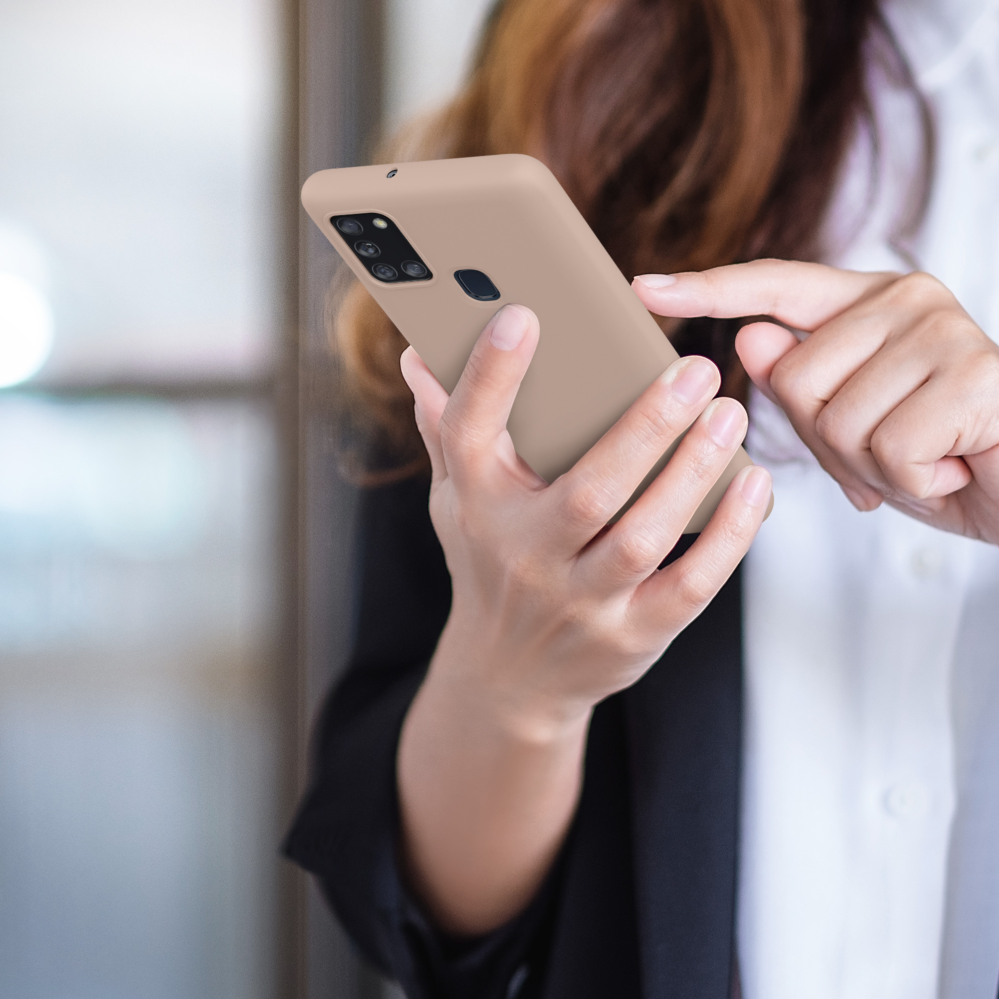 Kryt na mobil Samsung Galaxy A21s kwmobile TPU Kokosový vír