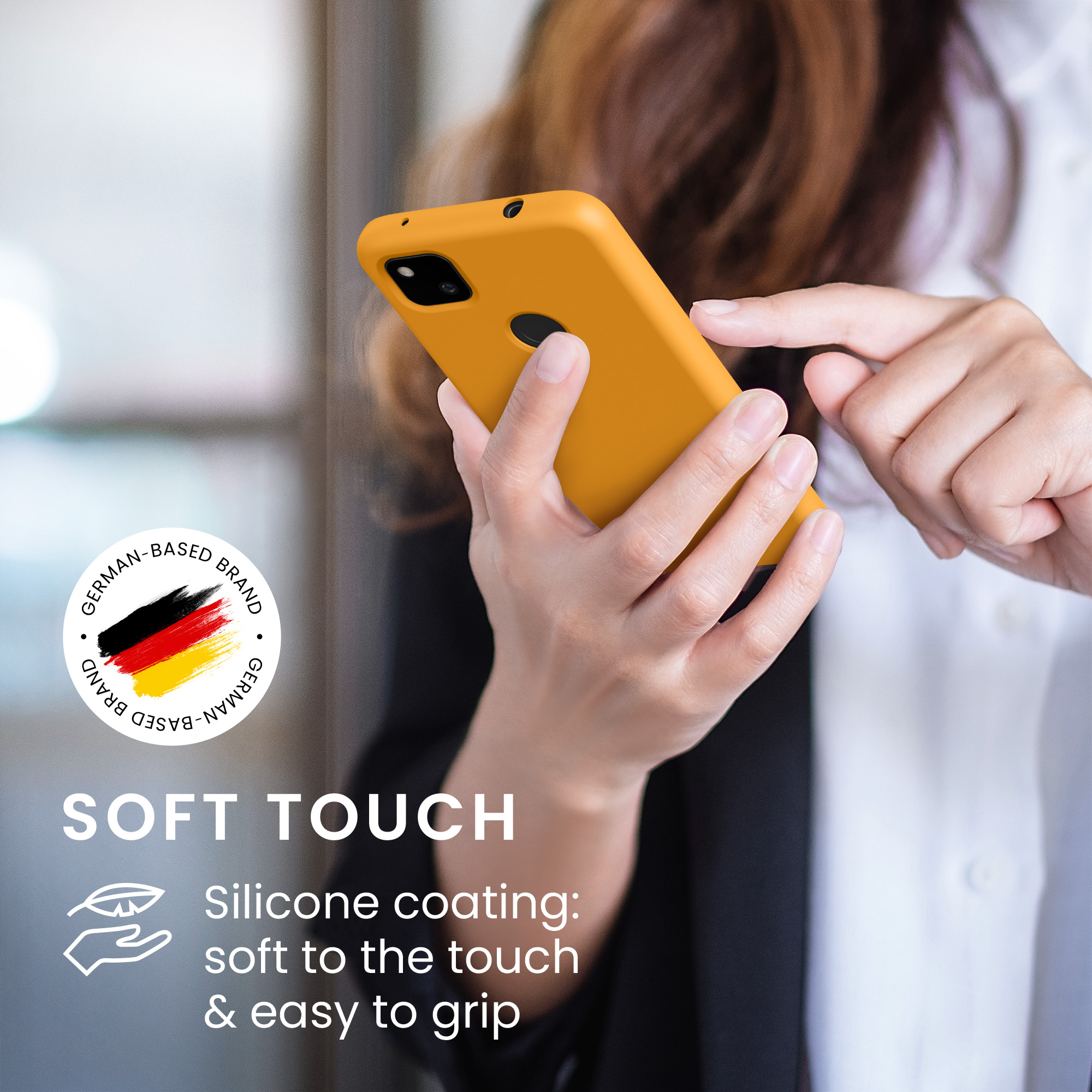 Zadní kryt kwmobile pro Google Pixel 4a - mango