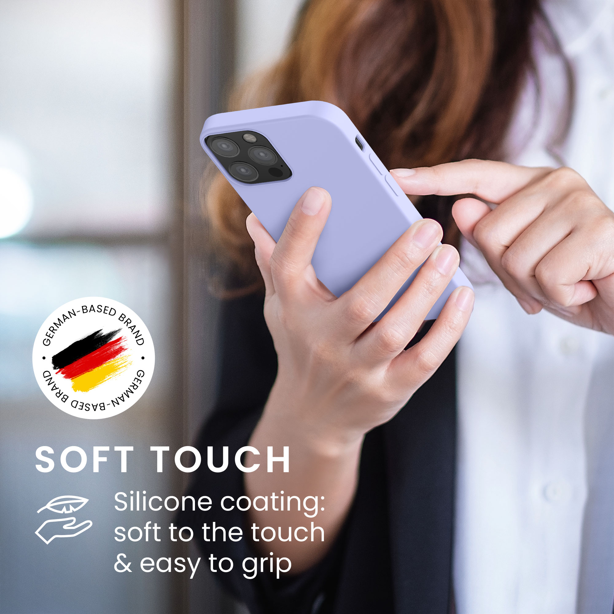 Kryt na mobil kwmobile iPhone 12 / iPhone 12 Pro Case - světle levandulová