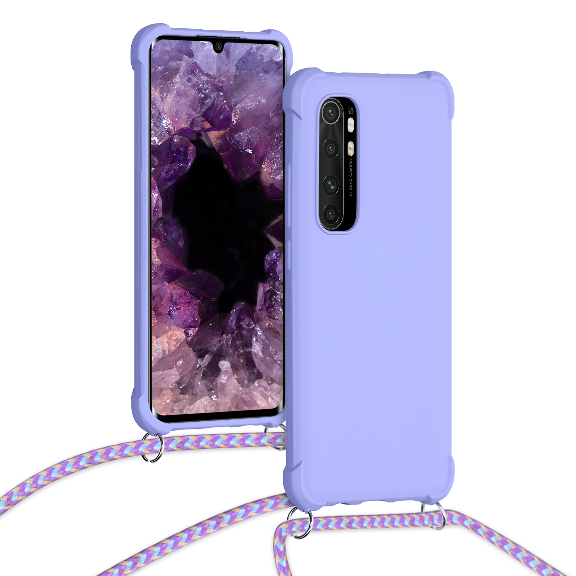 Crossbody kryt kwmobile Xiaomi Mi Note 10 Lite, levandulová