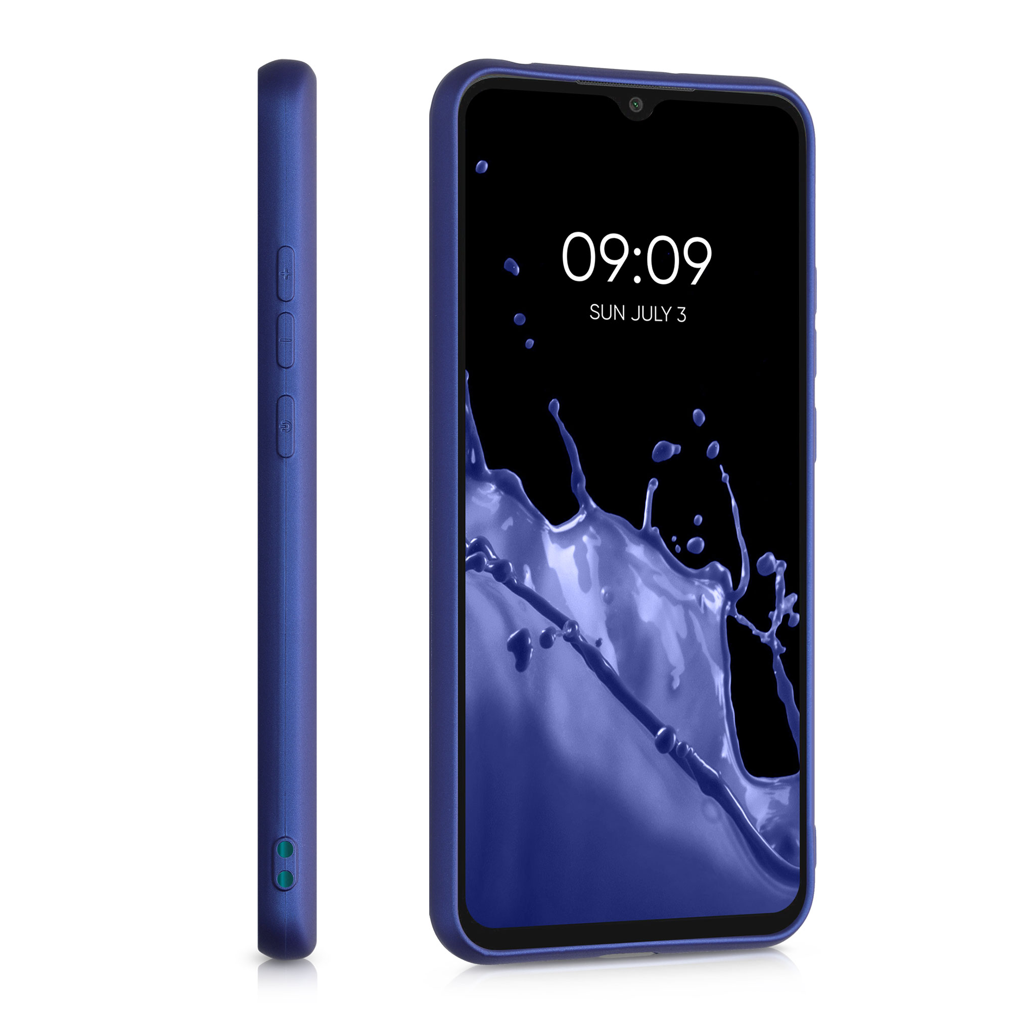 Kryt Xiaomi Redmi 9A metalický TPU modrá kwmobile