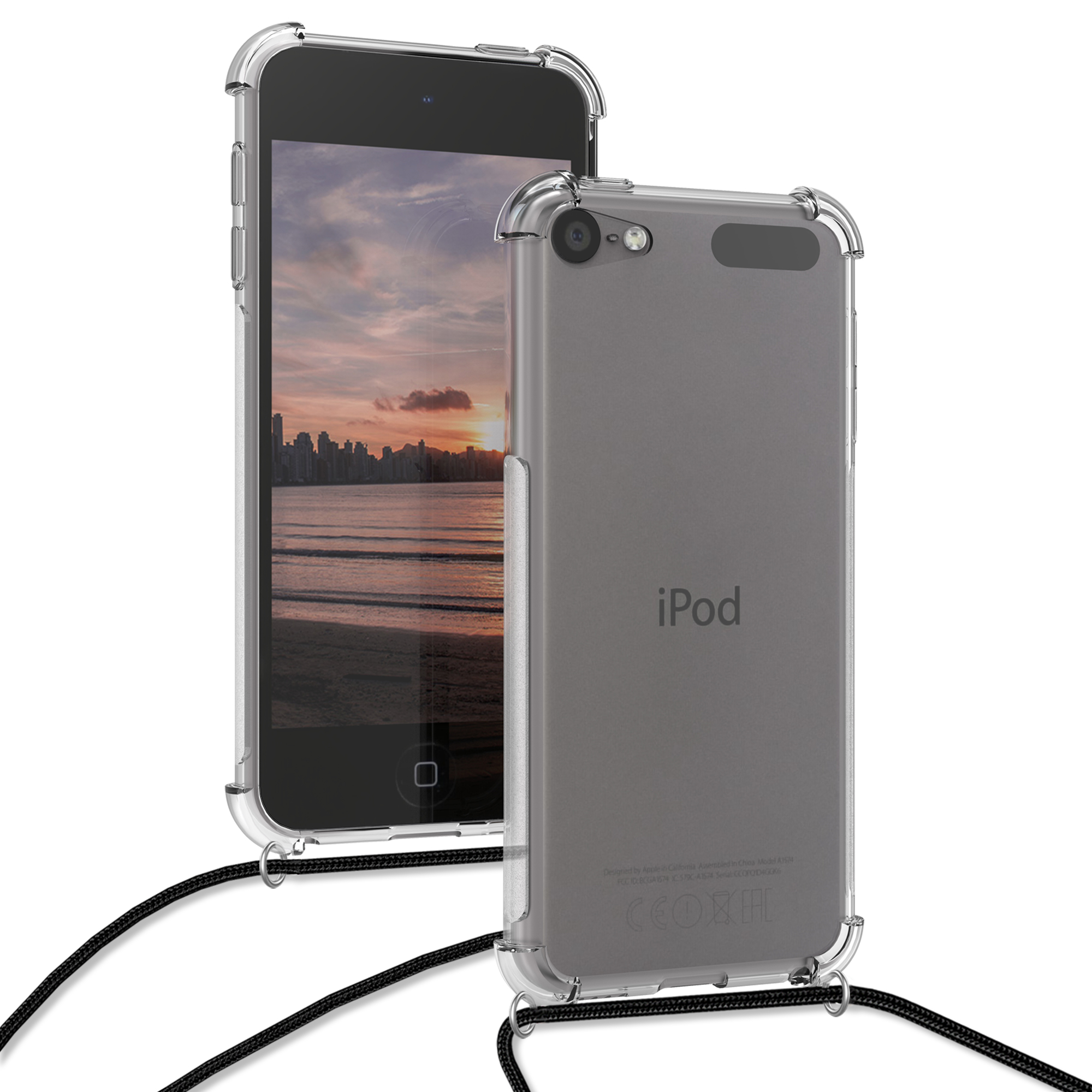 Crossbody kryt na mobil kwmobile pro Apple iPod Touch 6G / 7G (6th and 7th Generation) - černá