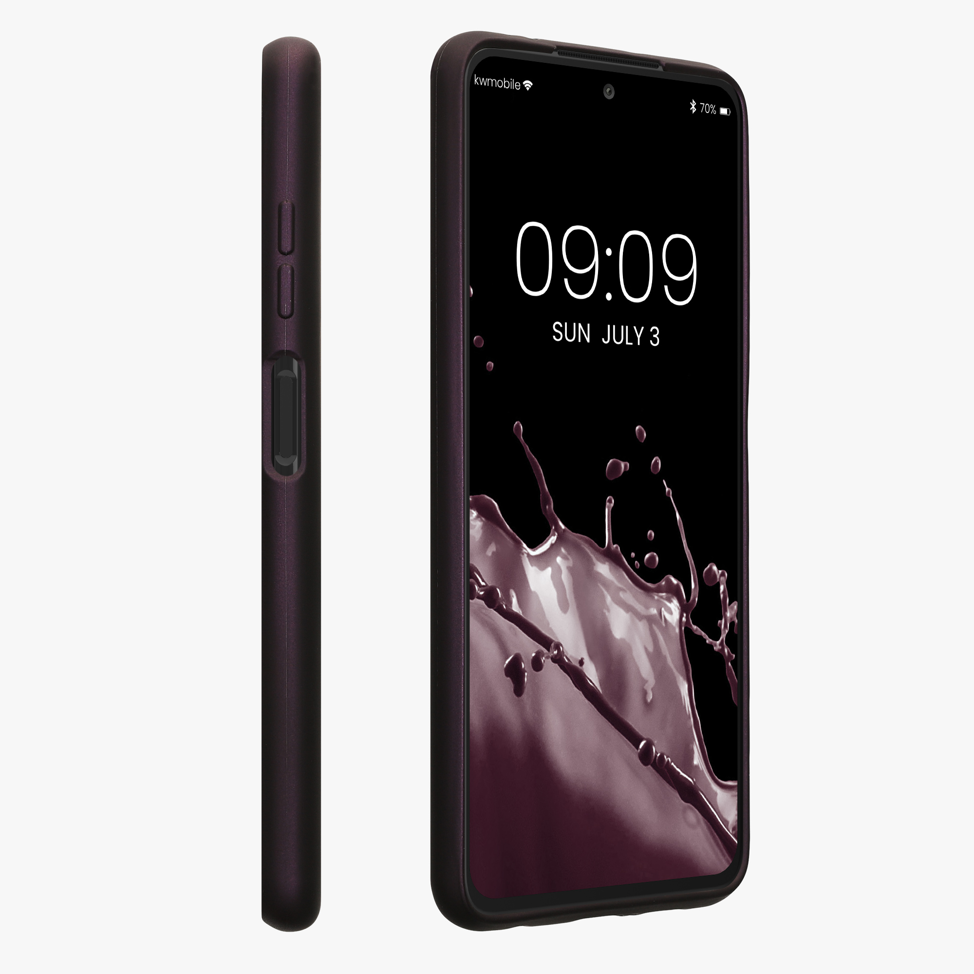 Kryt Xiaomi Poco X3 NFC metalický TPU metalická borůvková kwmobile