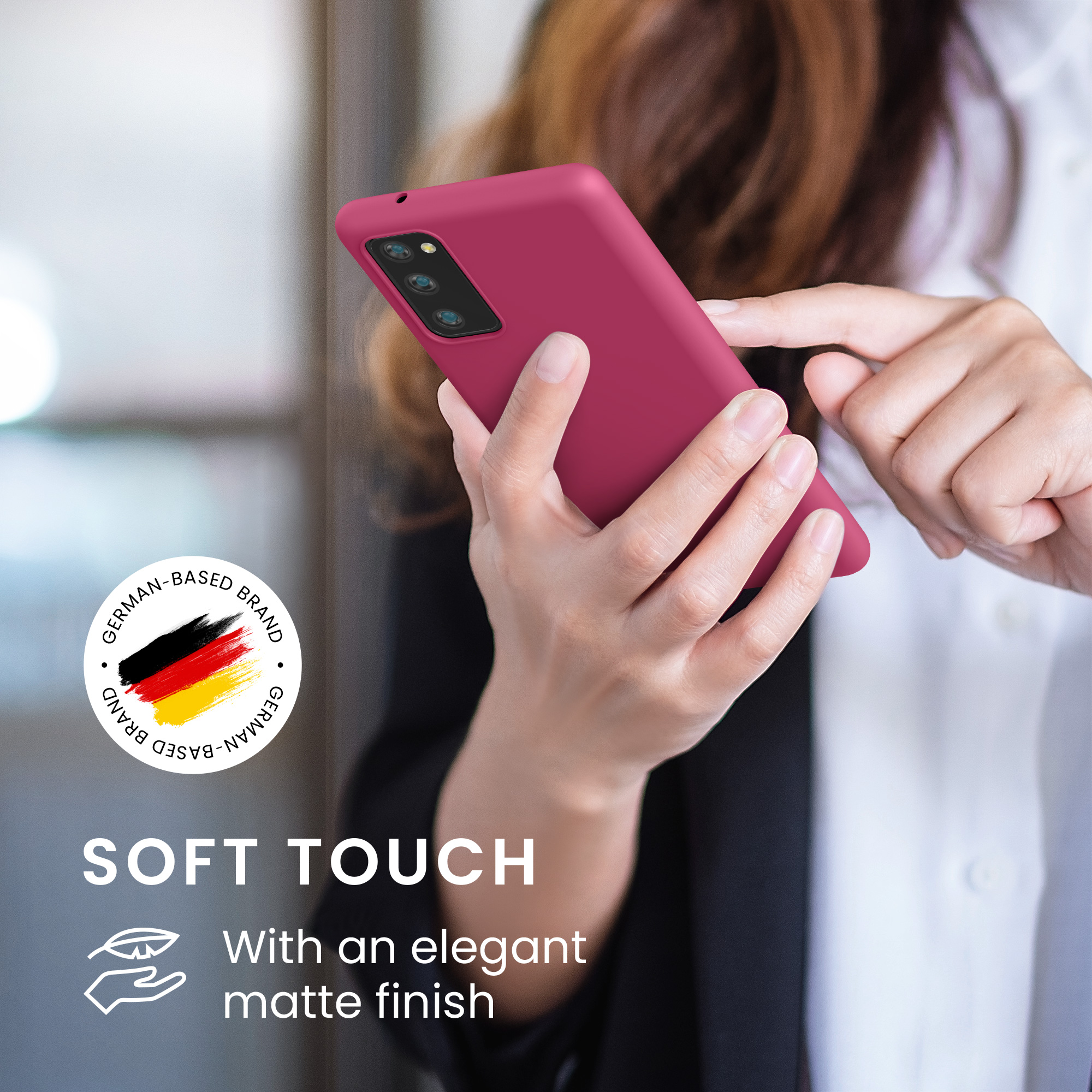 Kryt na mobil Samsung Galaxy S20 FE kwmobile TPU Fuchsia Matte