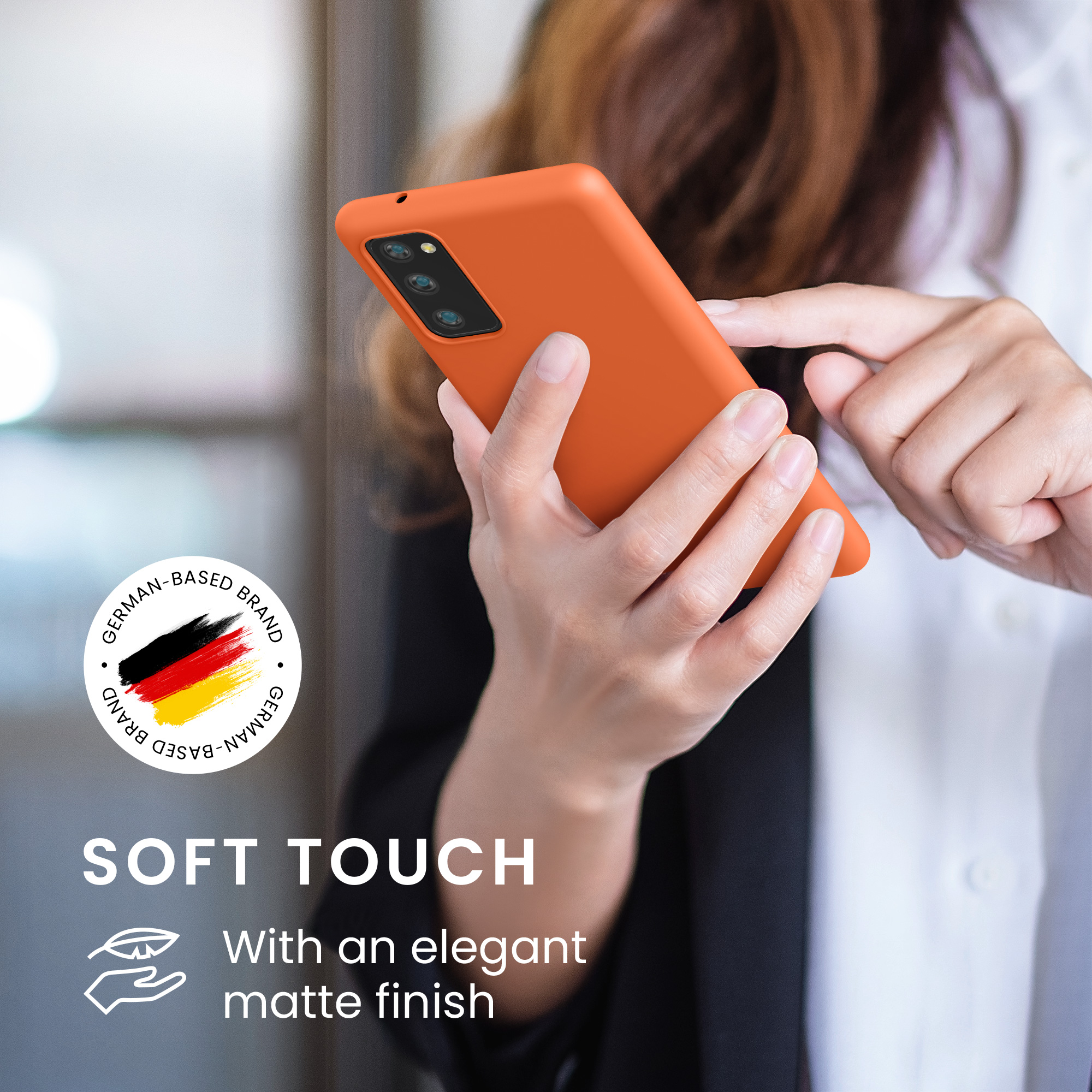 Kryt na mobil Samsung Galaxy S20 FE kwmobile TPU ovocně oranžový