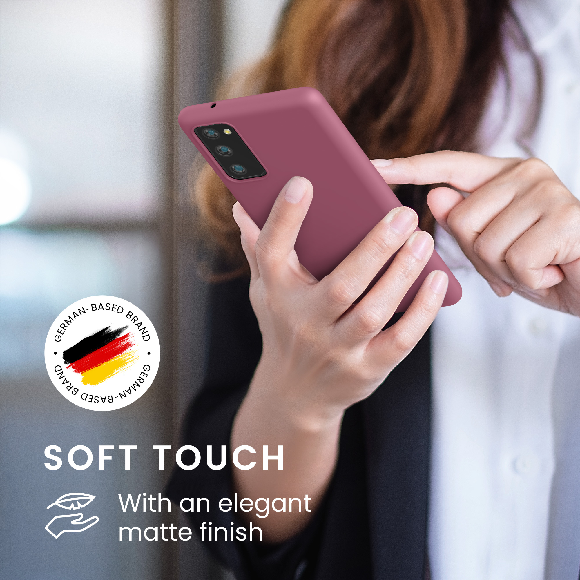 Kryt na mobil Samsung Galaxy S20 FE kwmobile TPU tmavě růžový