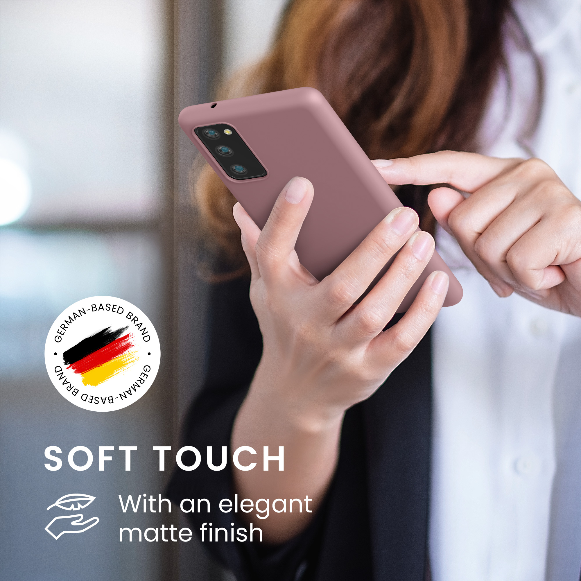 Kryt na mobil Samsung Galaxy S20 FE kwmobile TPU matně starorůžový