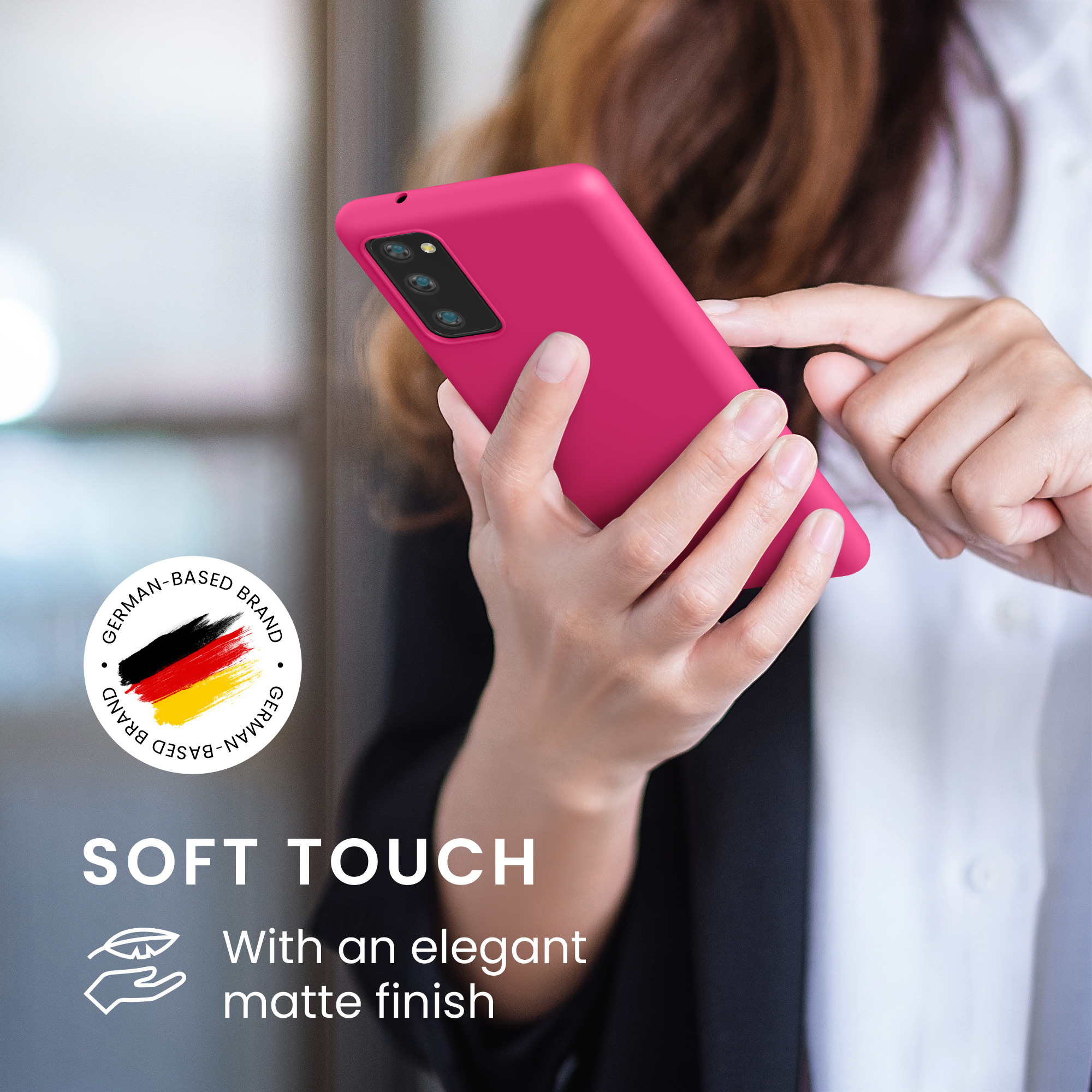 Kryt na mobil Samsung Galaxy S20 FE kwmobile TPU neonově růžový