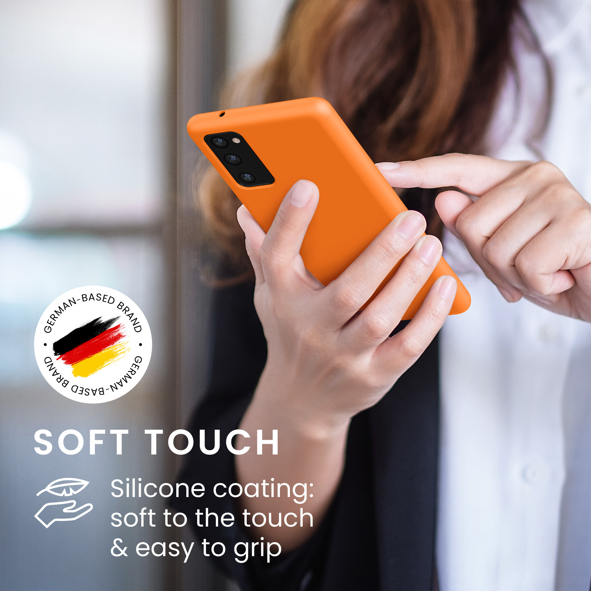 Kryt na mobil Samsung Galaxy S20 FE kwmobile TPU ovocně oranžový