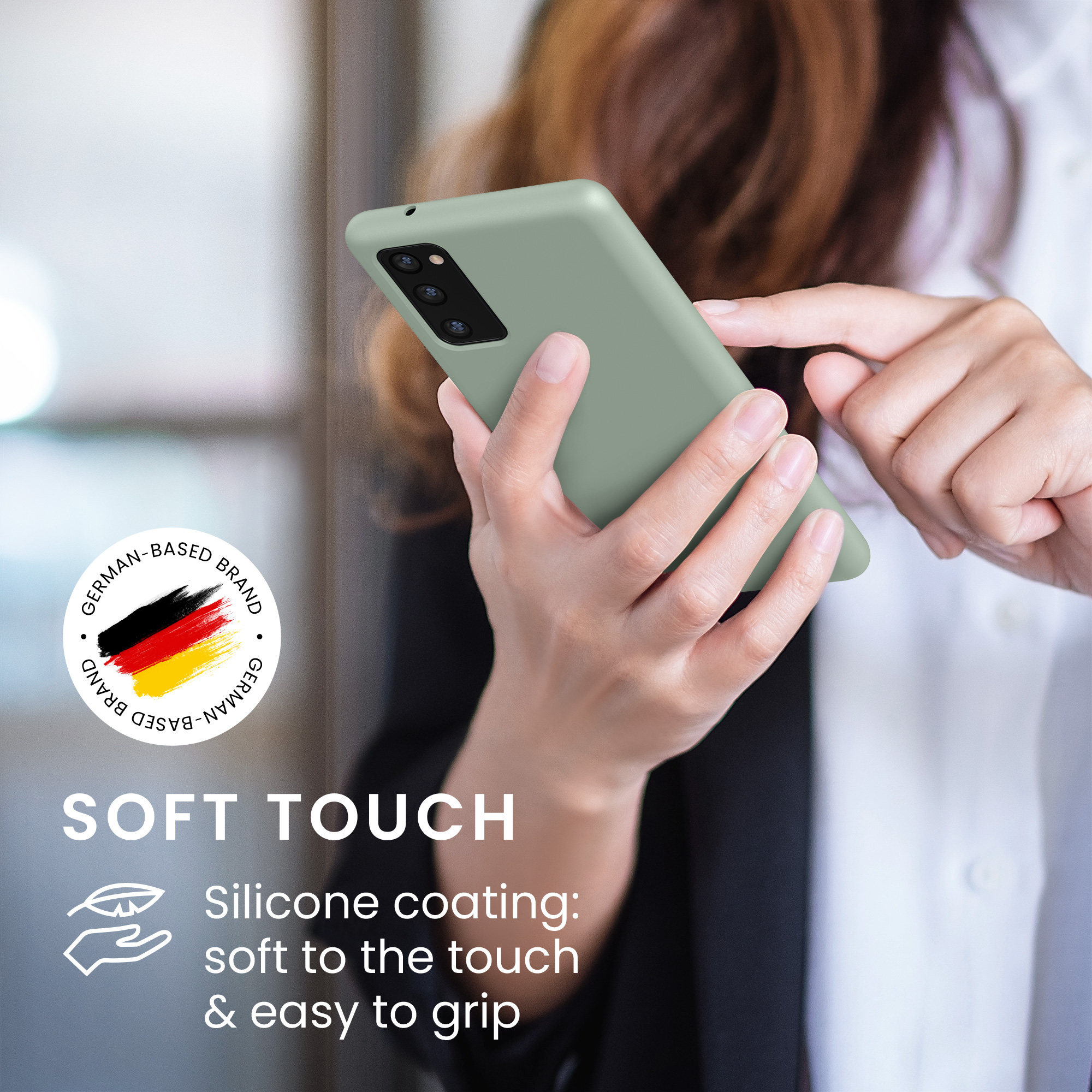Kryt na mobil Samsung Galaxy S20 FE kwmobile TPU šedozelený