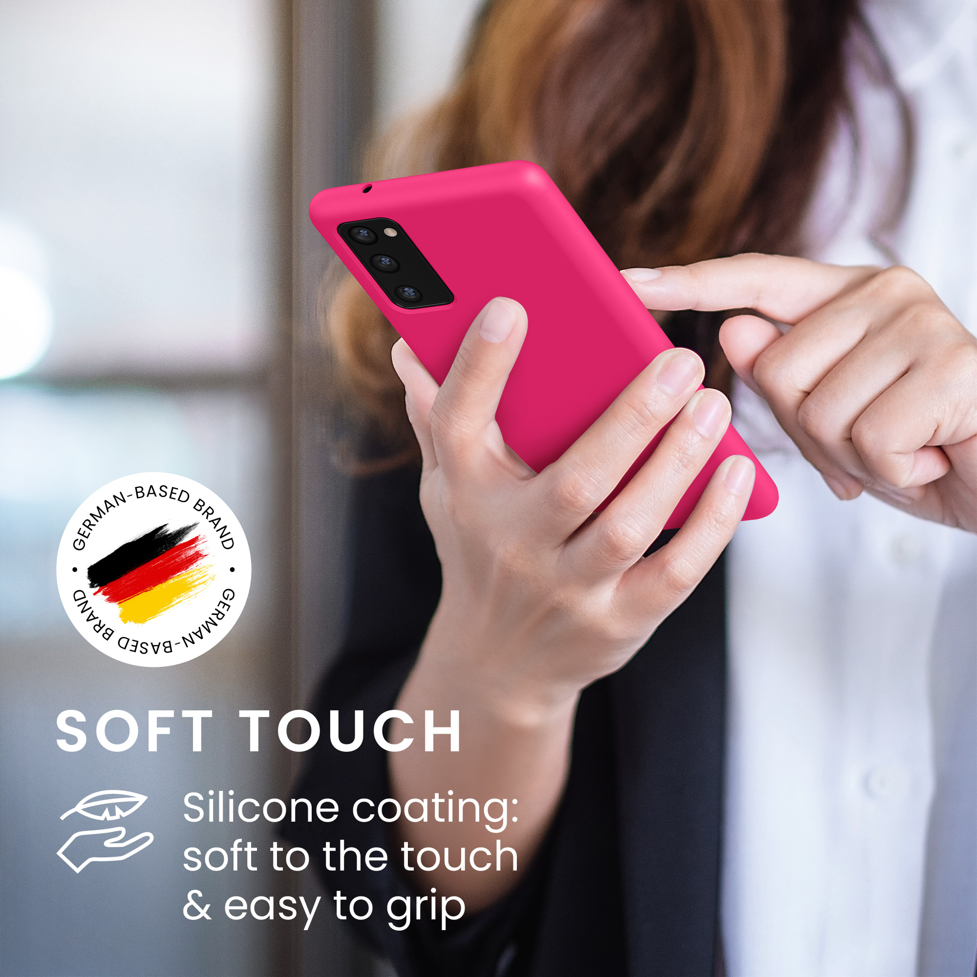 Kryt na mobil Samsung Galaxy S20 FE kwmobile TPU neonově růžový