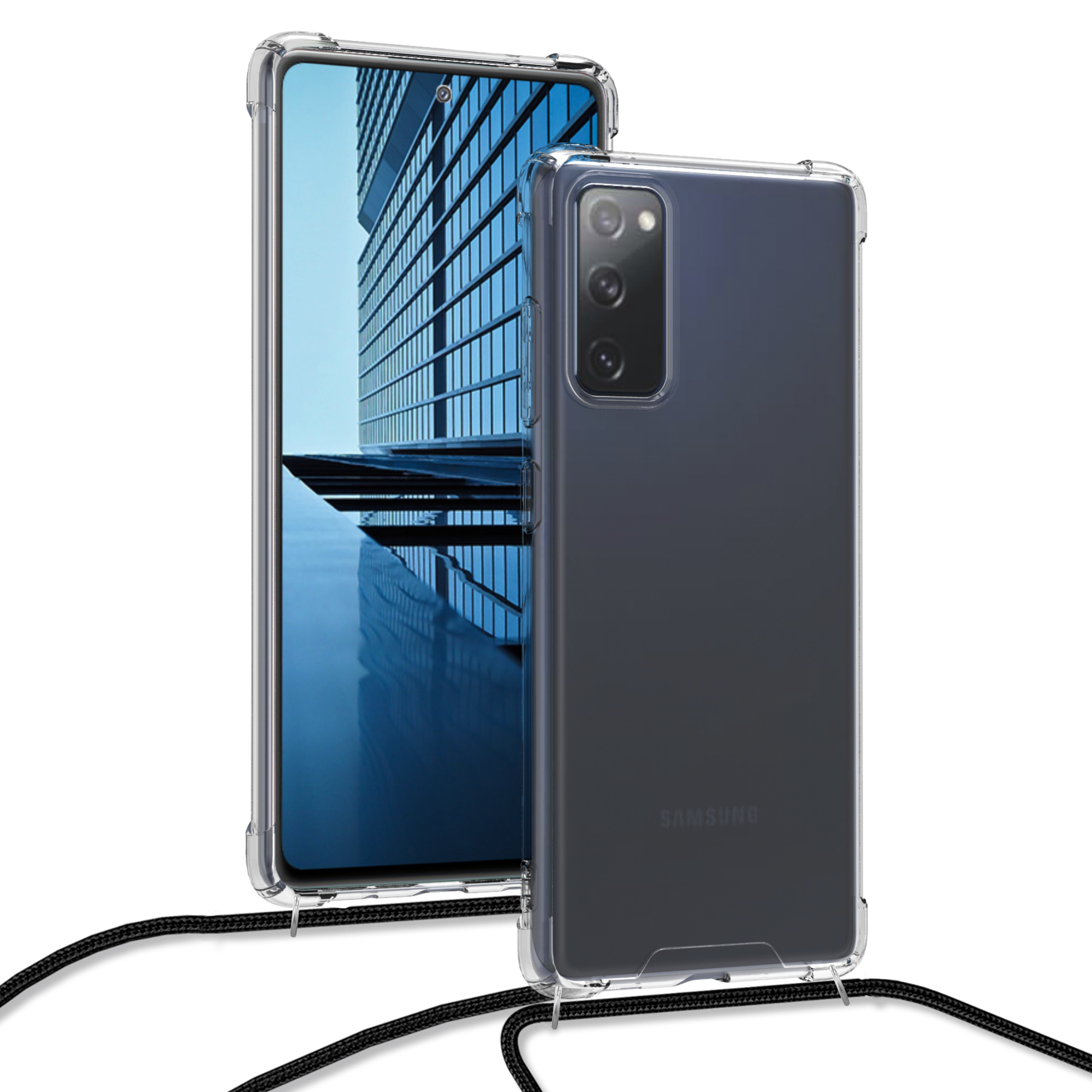 Crossbody kryt na mobil Samsung Galaxy S20 FE kwmobile transparentní
