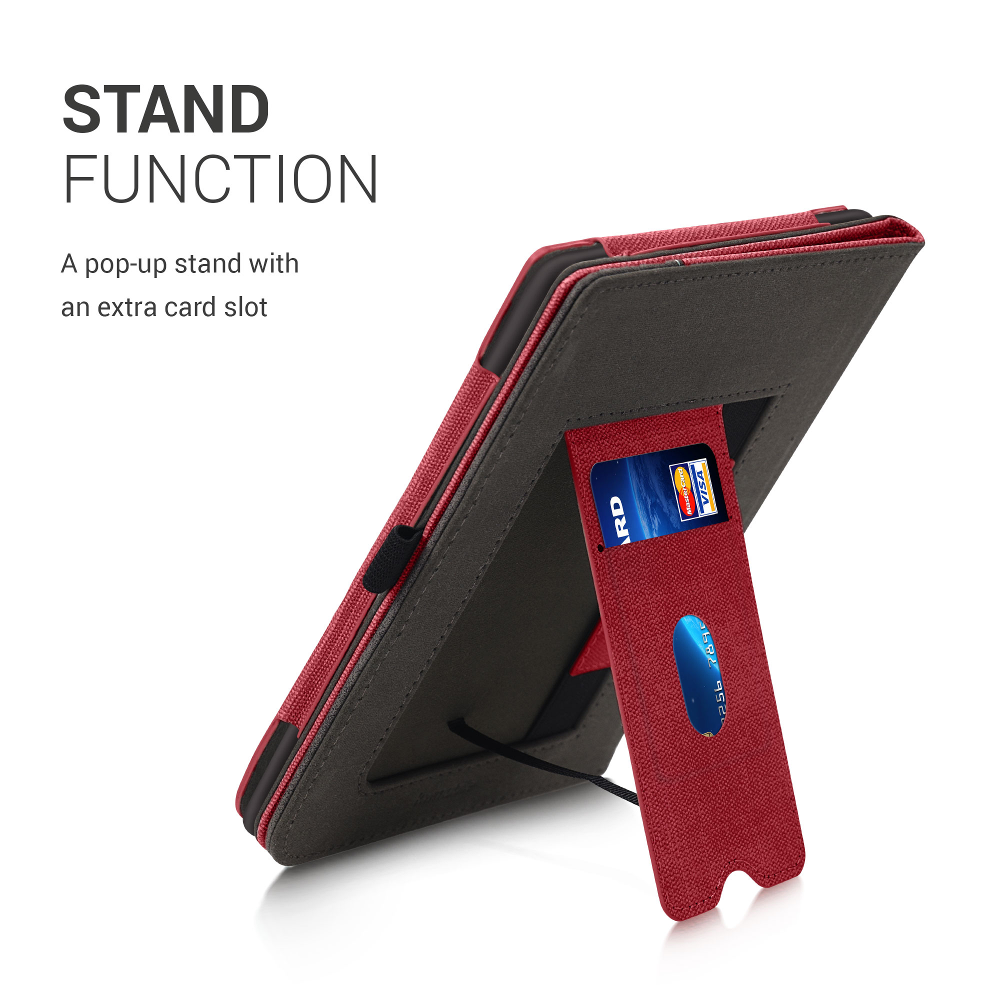 Pouzdro na čtečku kwmobile pro Pocketbook InkPad 3 / 3 Pro / Color /… - červená / tmavě šedá