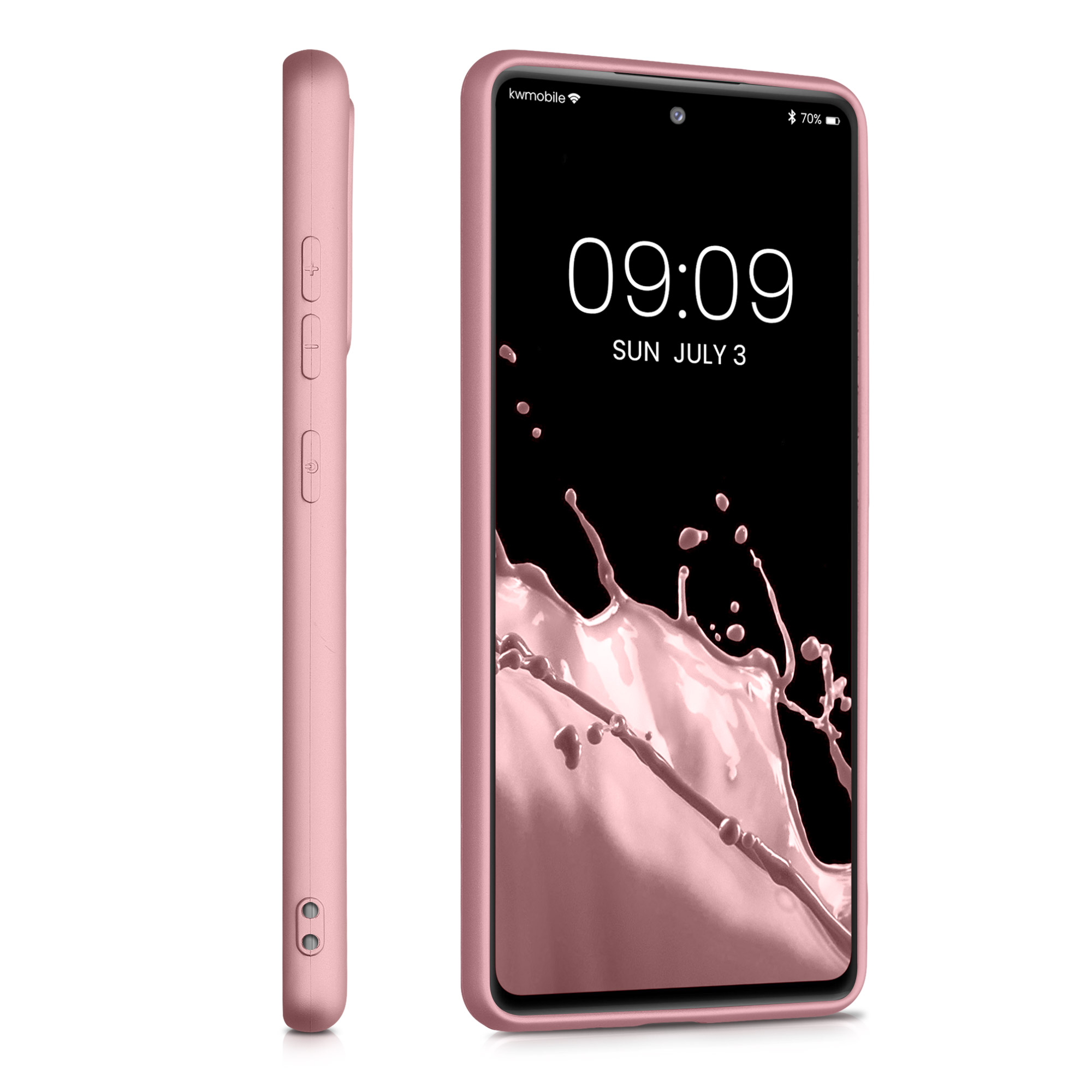 Metalický kryt na mobil Samsung Galaxy S20 FE kwmobile metalicky rose gold