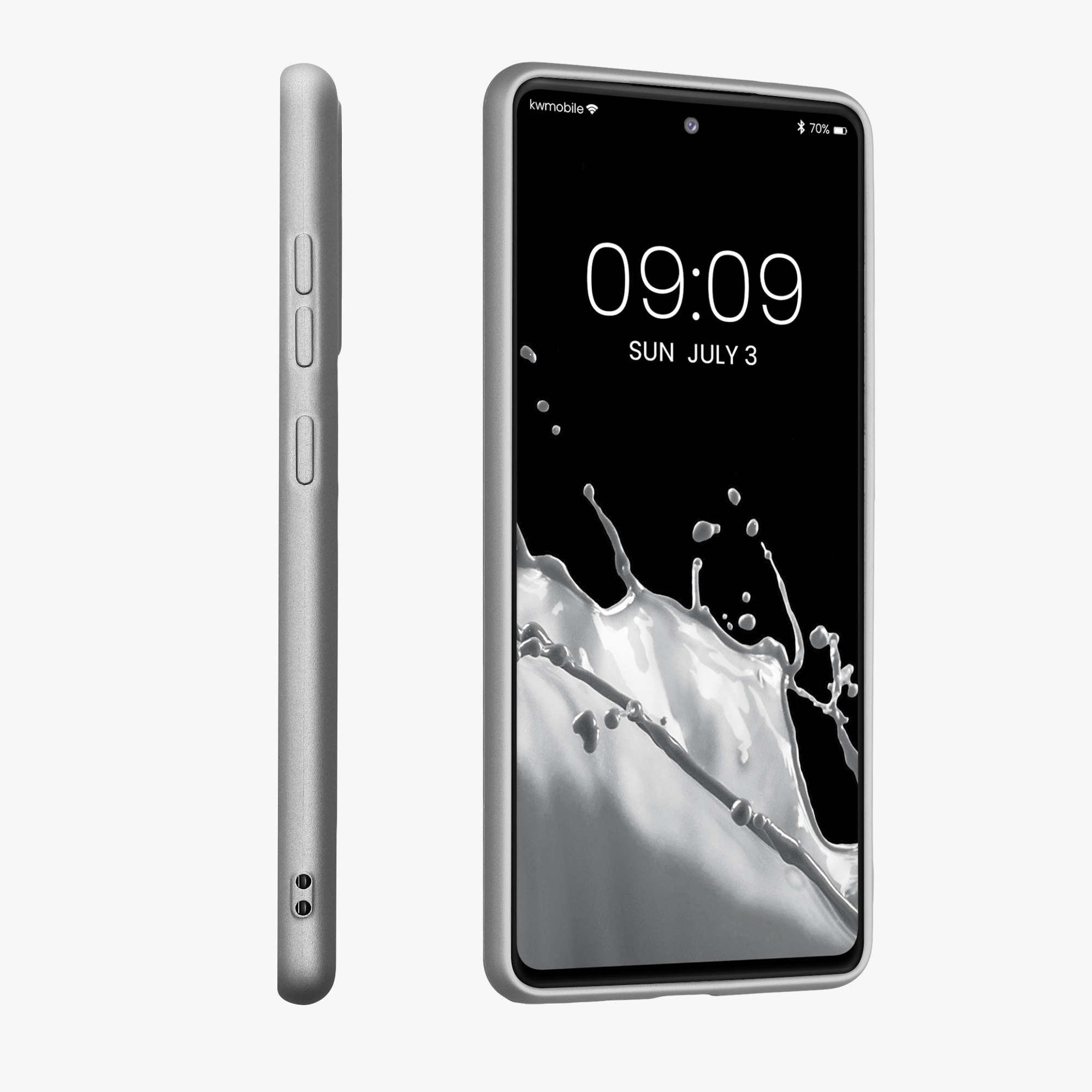 Metalický kryt na mobil Samsung Galaxy S20 FE kwmobile Metallic Silver