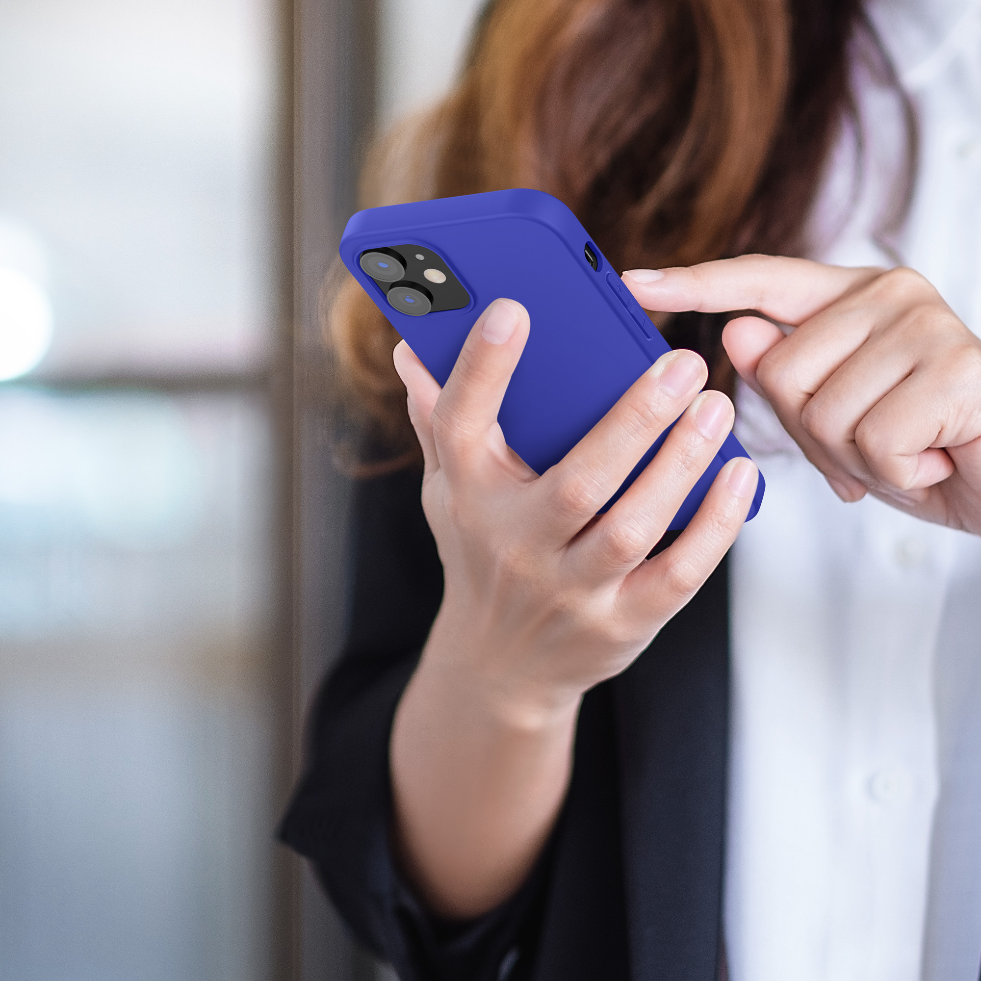 Silikonový kryt kwmobile pro iPhone 12 / iPhone 12 Pro - baltská modrá