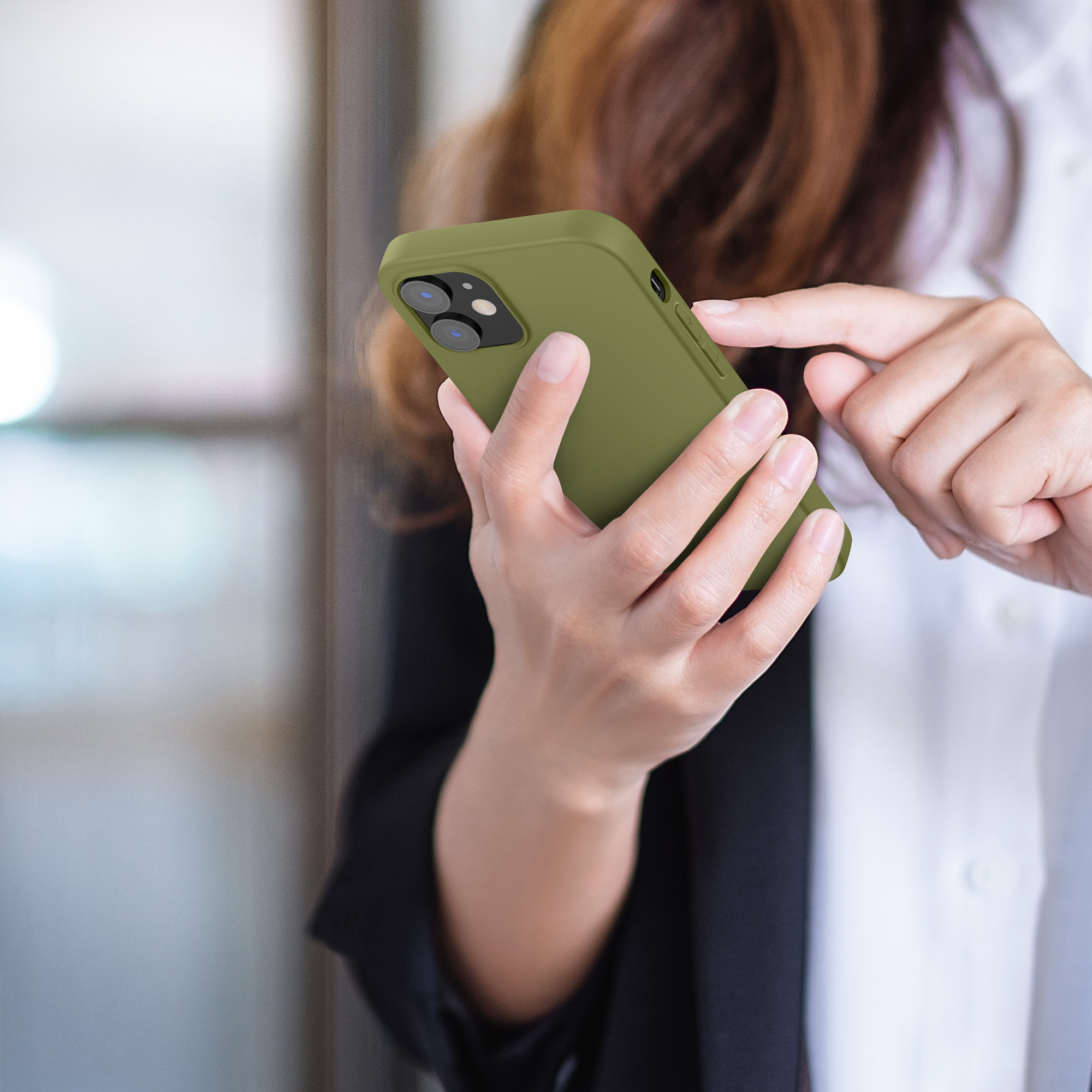 Kryt na mobil kwmobile iPhone 12 / iPhone 12 Pro - Pottery Green