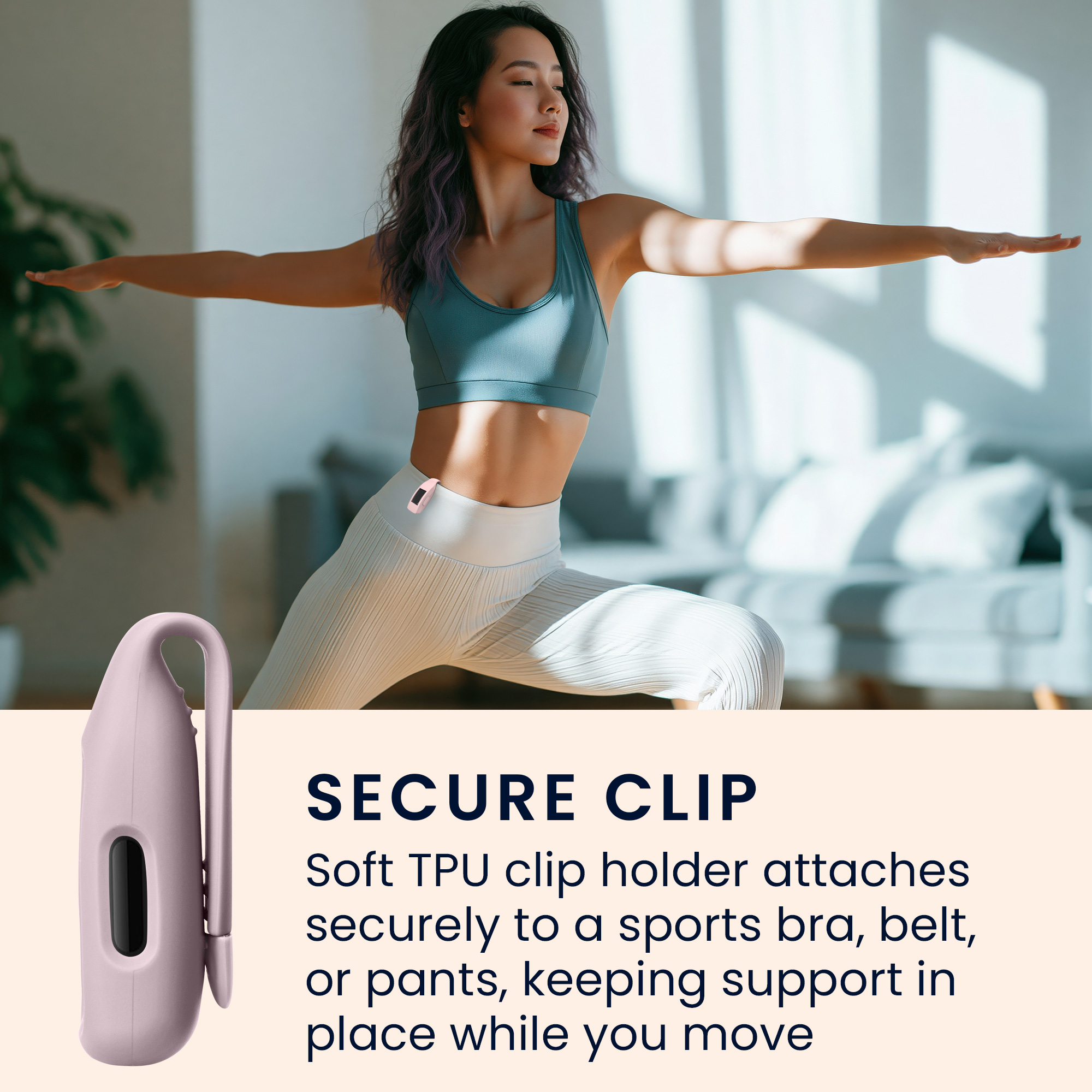 2x Ochranný obal na fitness tracker kwmobile pro Fitbit Inspire 3 / Inspire 2 / Ace 3… - Light Lavender / pudrově růžová
