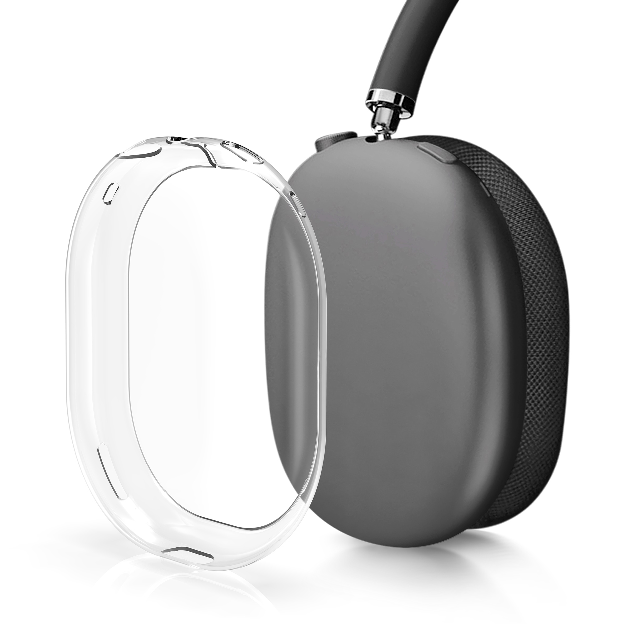 Ochranná sada pro Apple AirPods Max / AirPods Max 2 kwmobile - transparentní