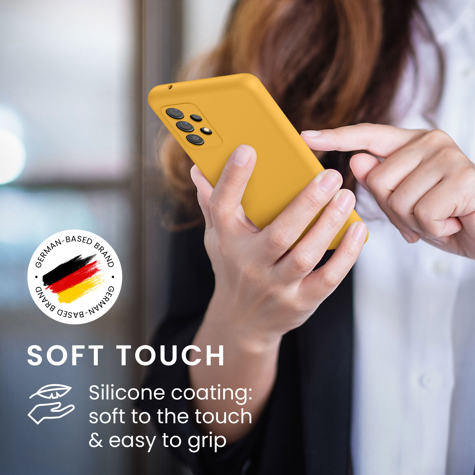 Kryt na mobil Samsung Galaxy A52 / A52 5G / A52s 5G kwmobile TPU Mango