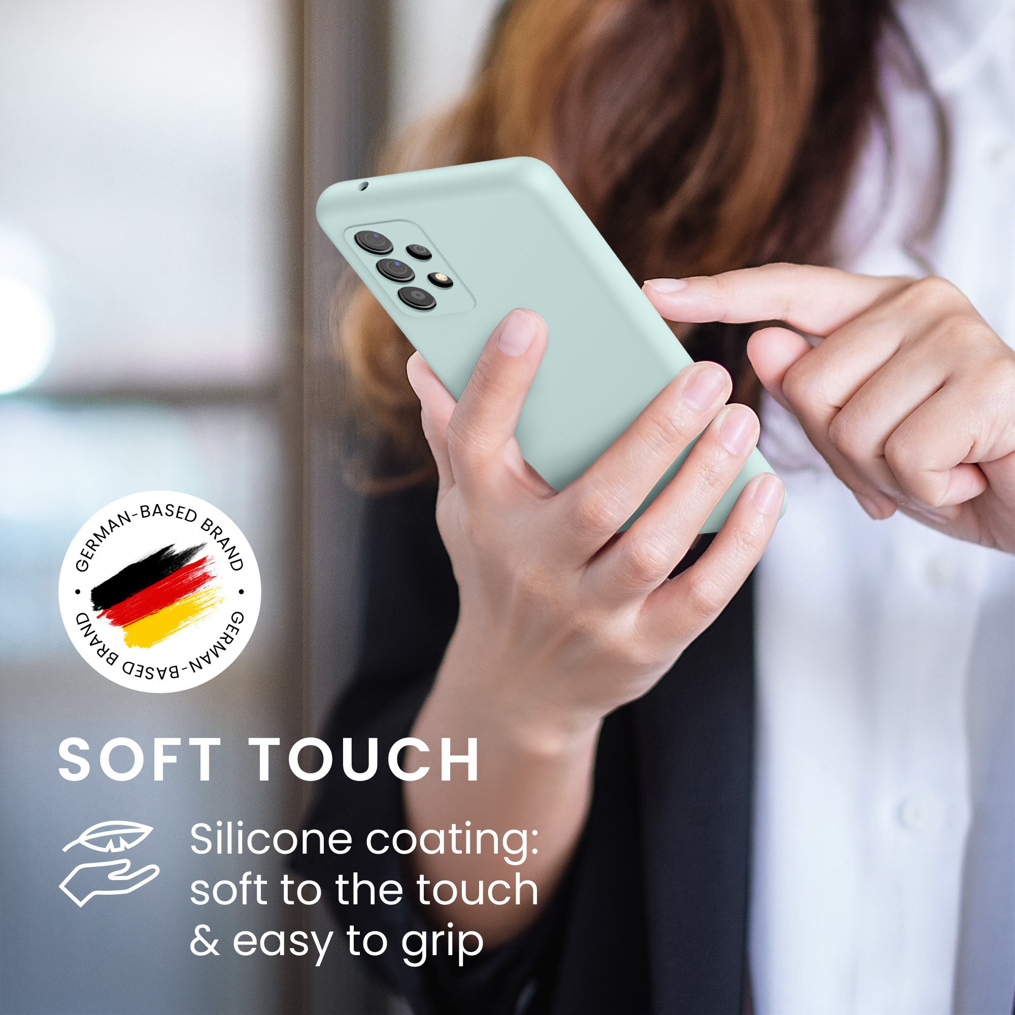 Kryt na mobil Samsung Galaxy A52 / A52 5G / A52s 5G kwmobile TPU Chladná mátová