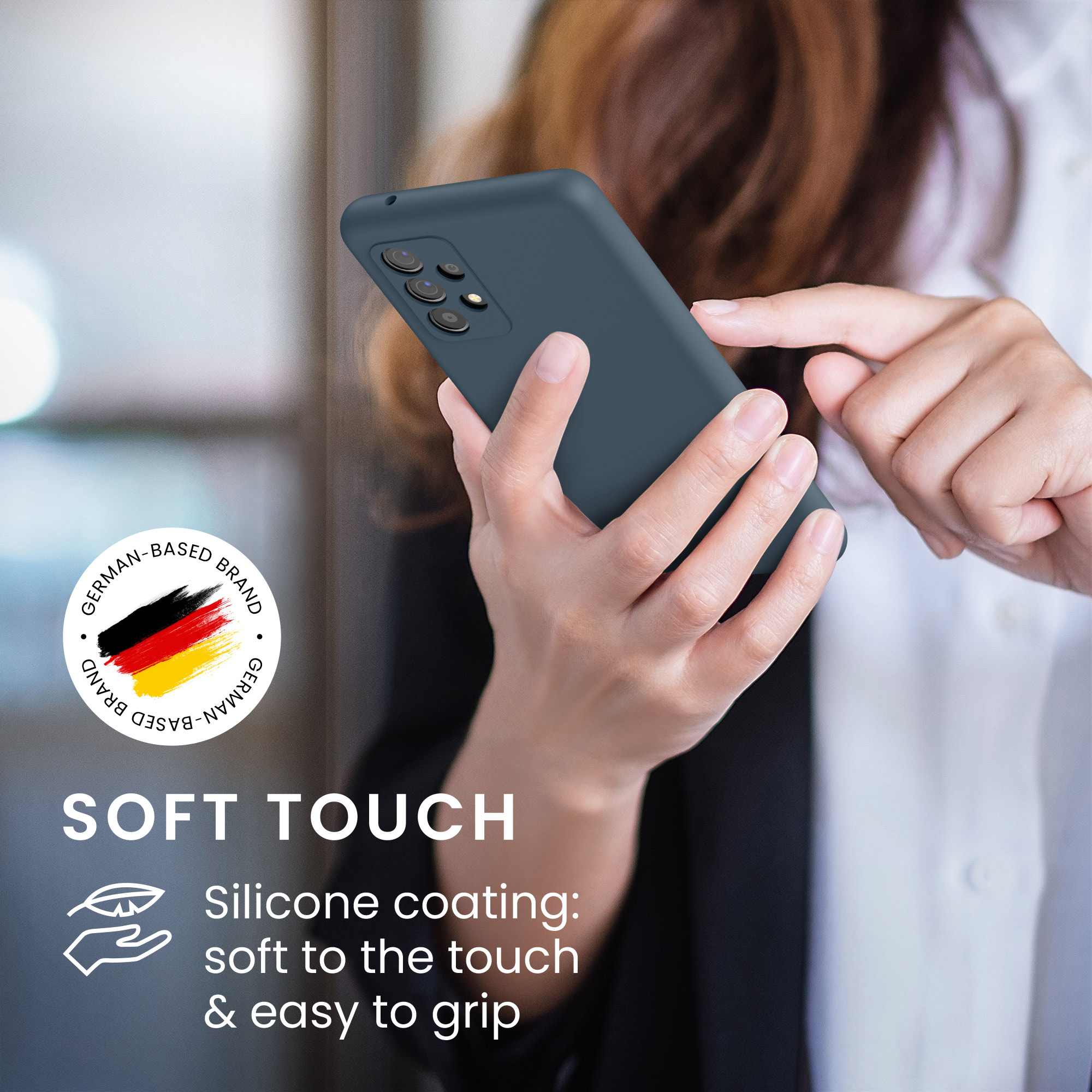 Kryt na mobil Samsung Galaxy A52 / A52 5G / A52s 5G kwmobile TPU Tmavě břidlicová