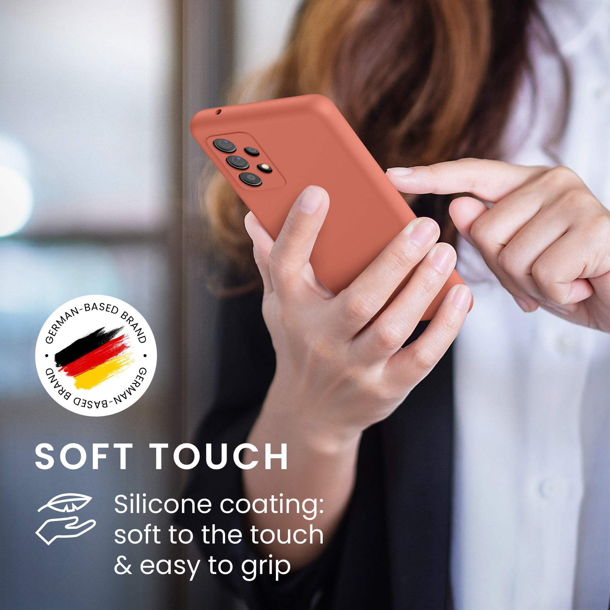 Kryt na mobil Samsung Galaxy A52 / A52 5G / A52s 5G kwmobile TPU Jemná blush
