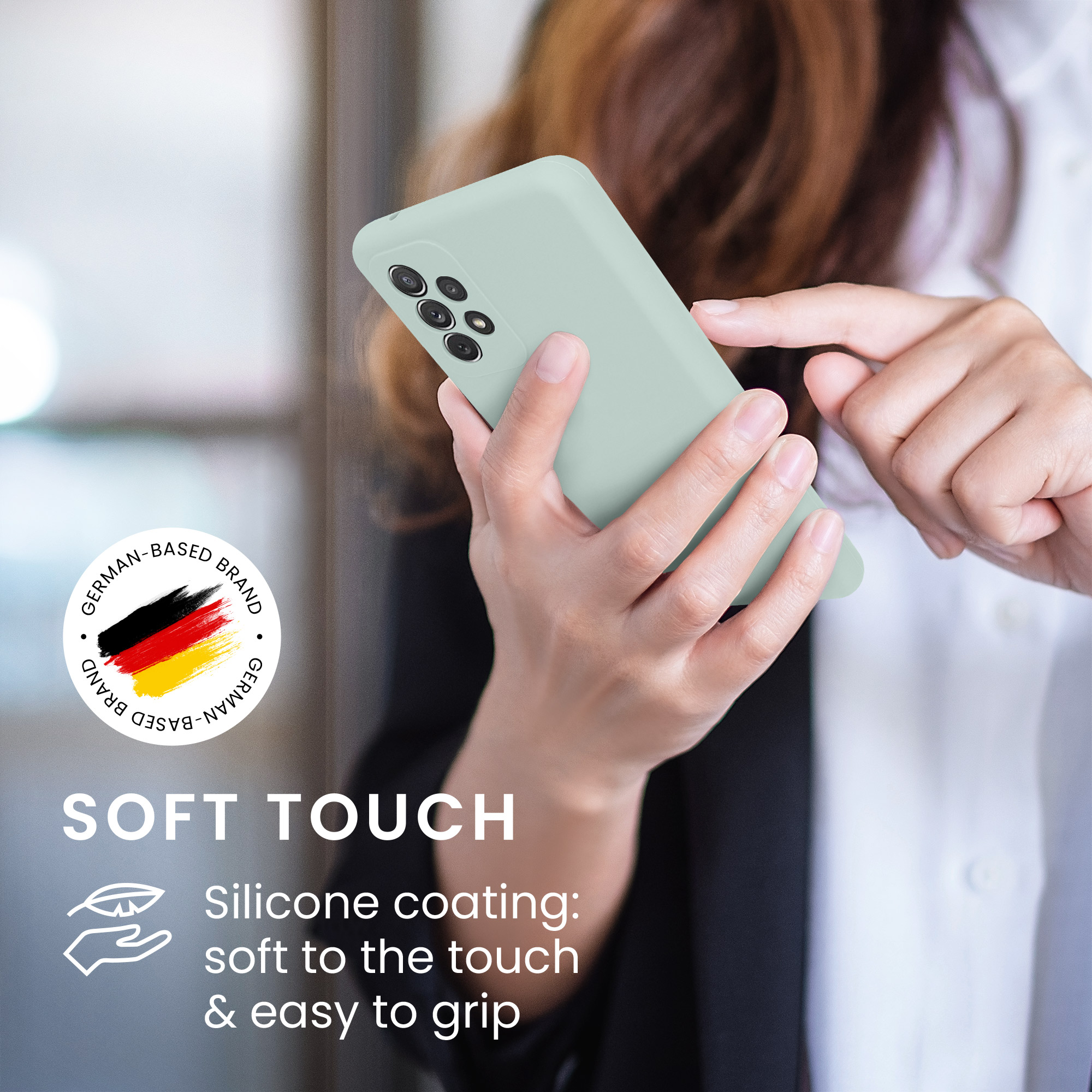 Kryt na mobil Samsung Galaxy A72 kwmobile TPU mintový