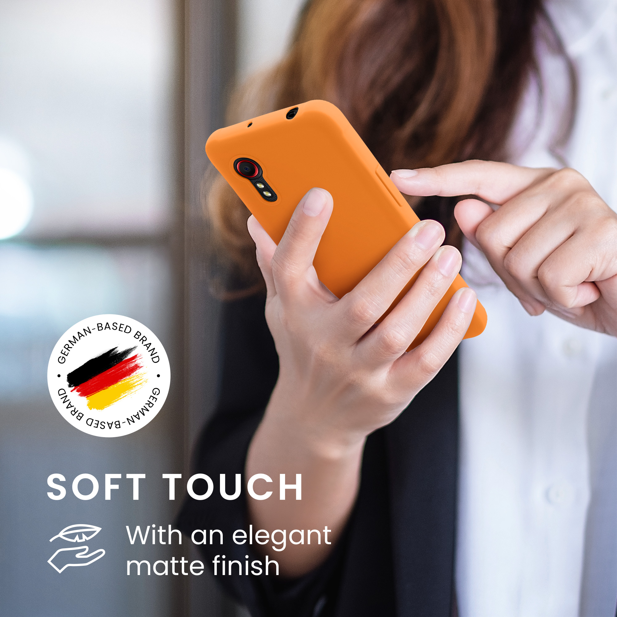 Pouzdro pro Samsung Galaxy Xcover 5 kwmobile TPU - ovocná oranžová