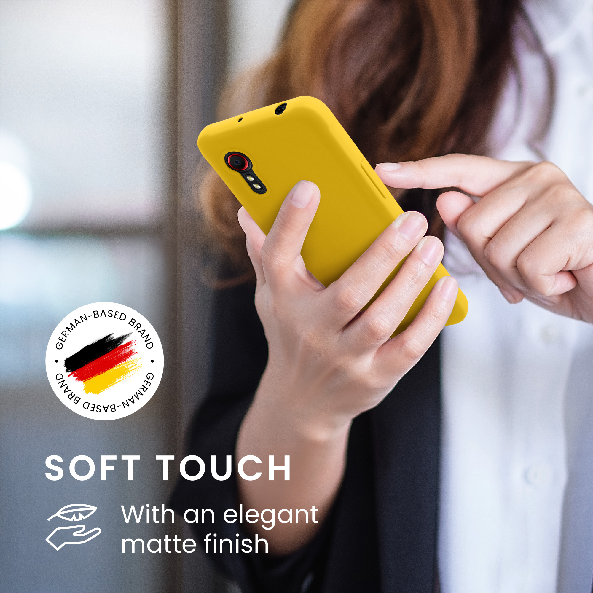Kryt kwmobile pro Samsung Galaxy Xcover 5 - zářivě žlutá