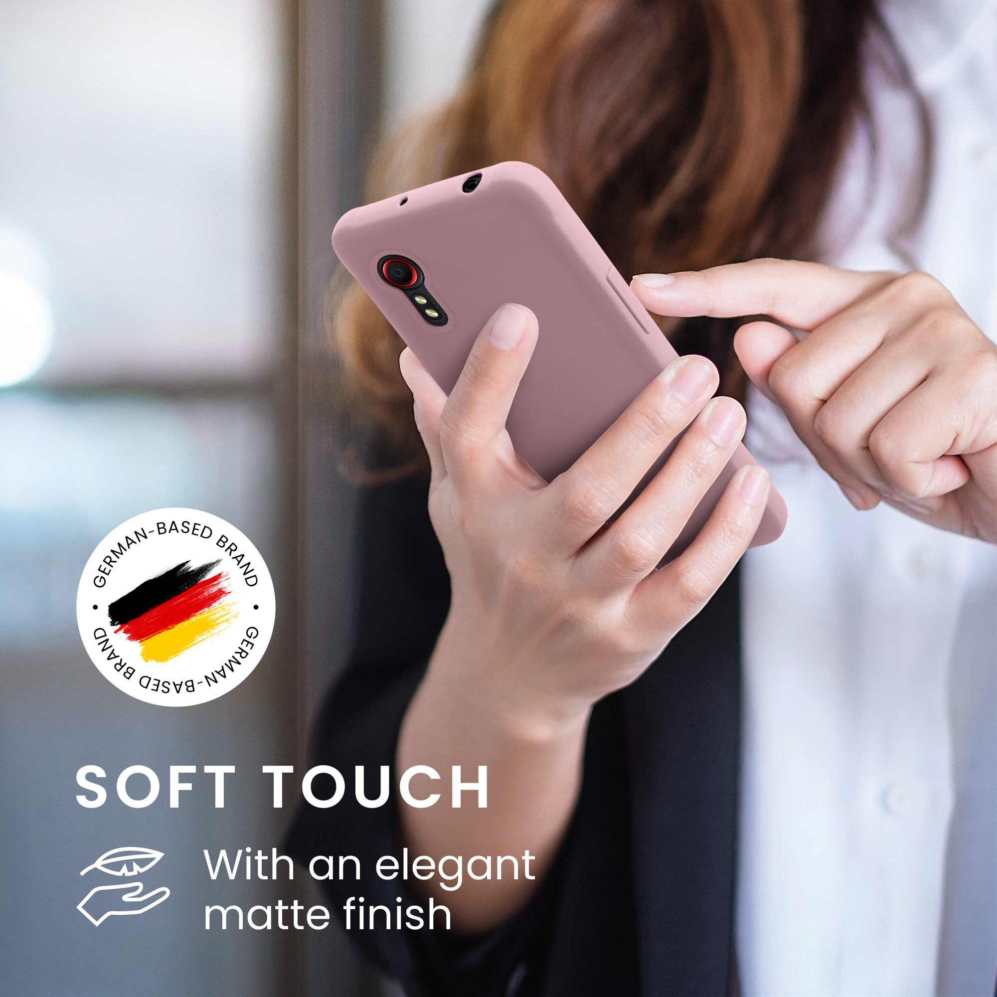 Kryt kwmobile pro Samsung Galaxy Xcover 5 - pudrově růžová