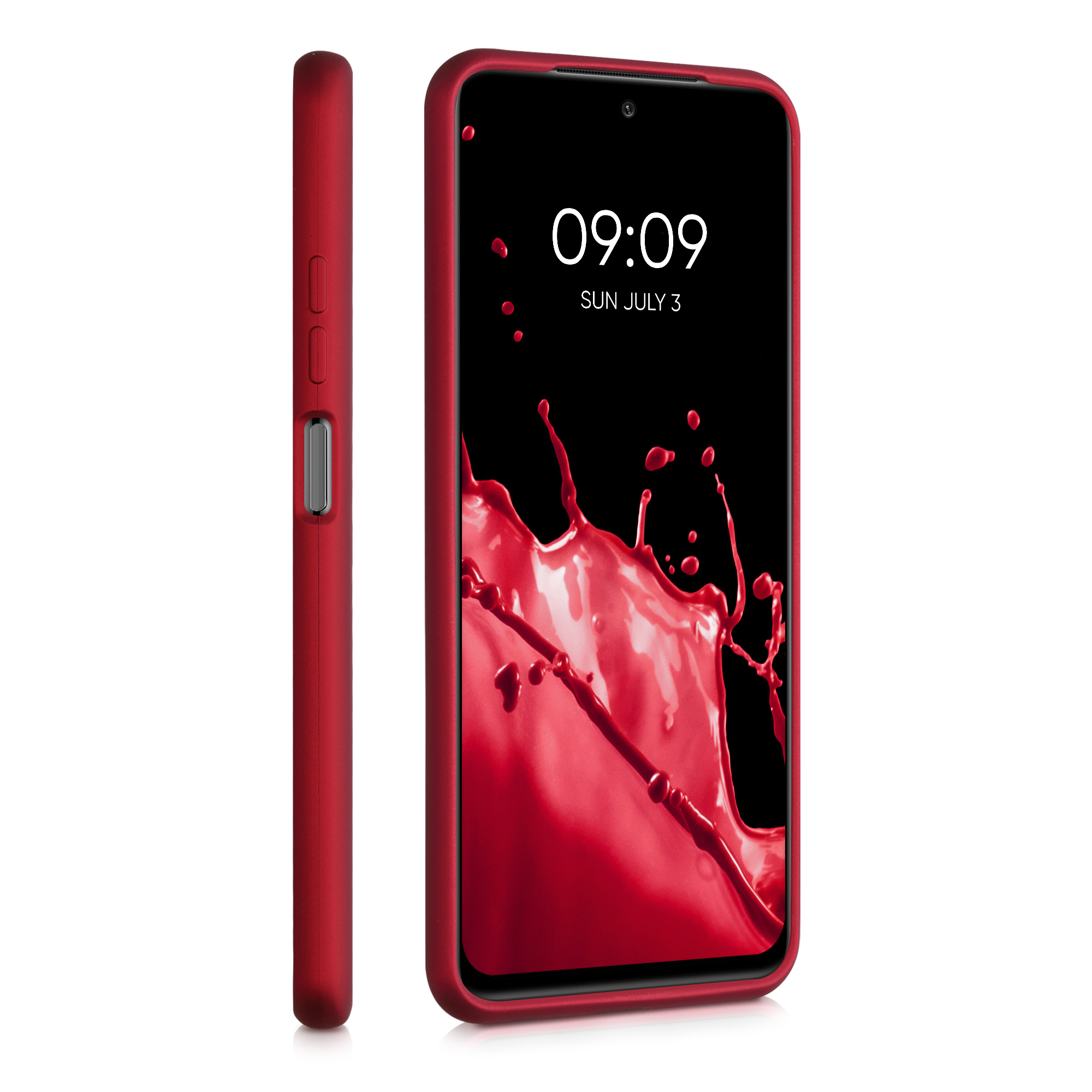 Kryt Xiaomi Redmi Note 10 metalický TPU červená kwmobile