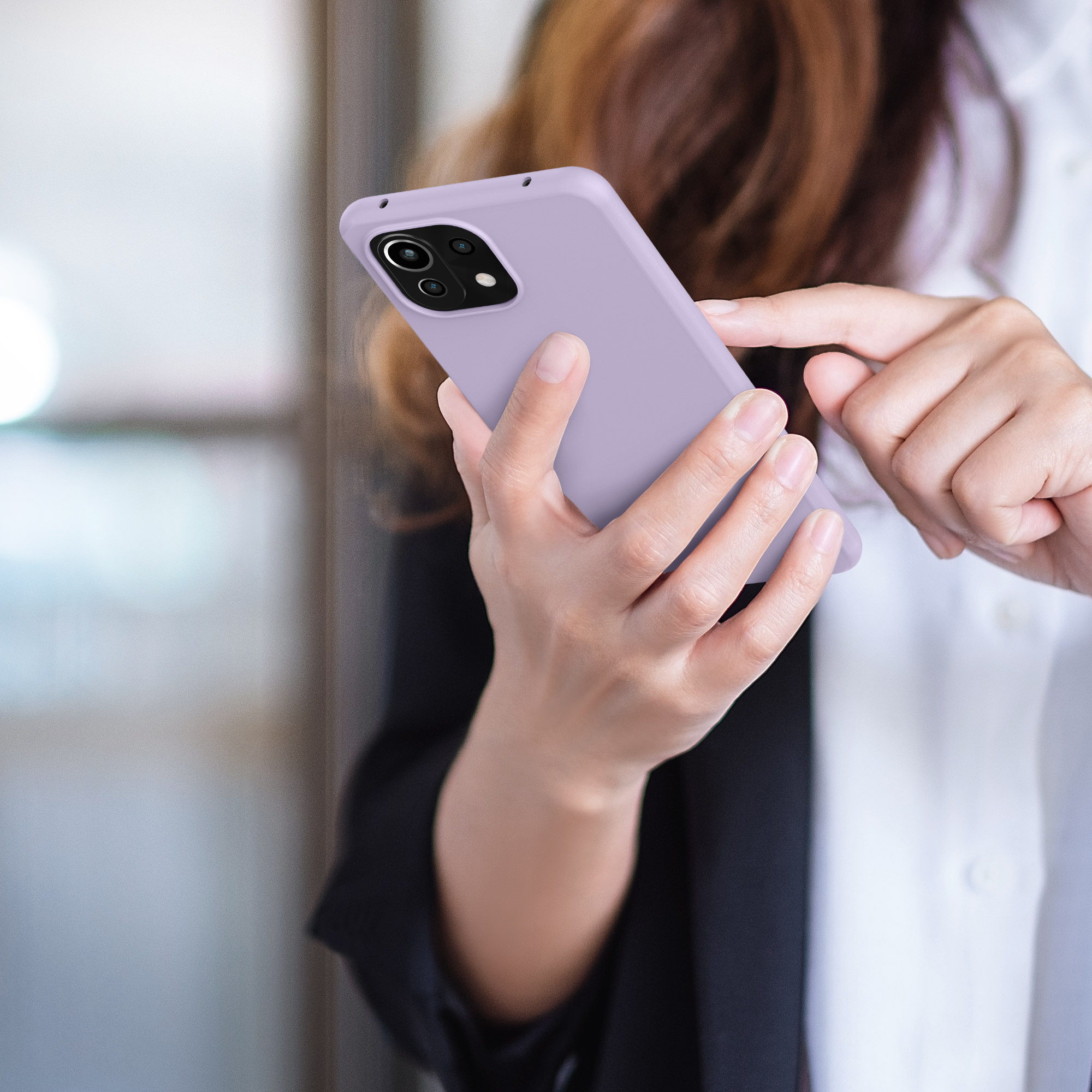 Kryt na mobil Xiaomi 11 Lite NE kwmobile TPU levandulový